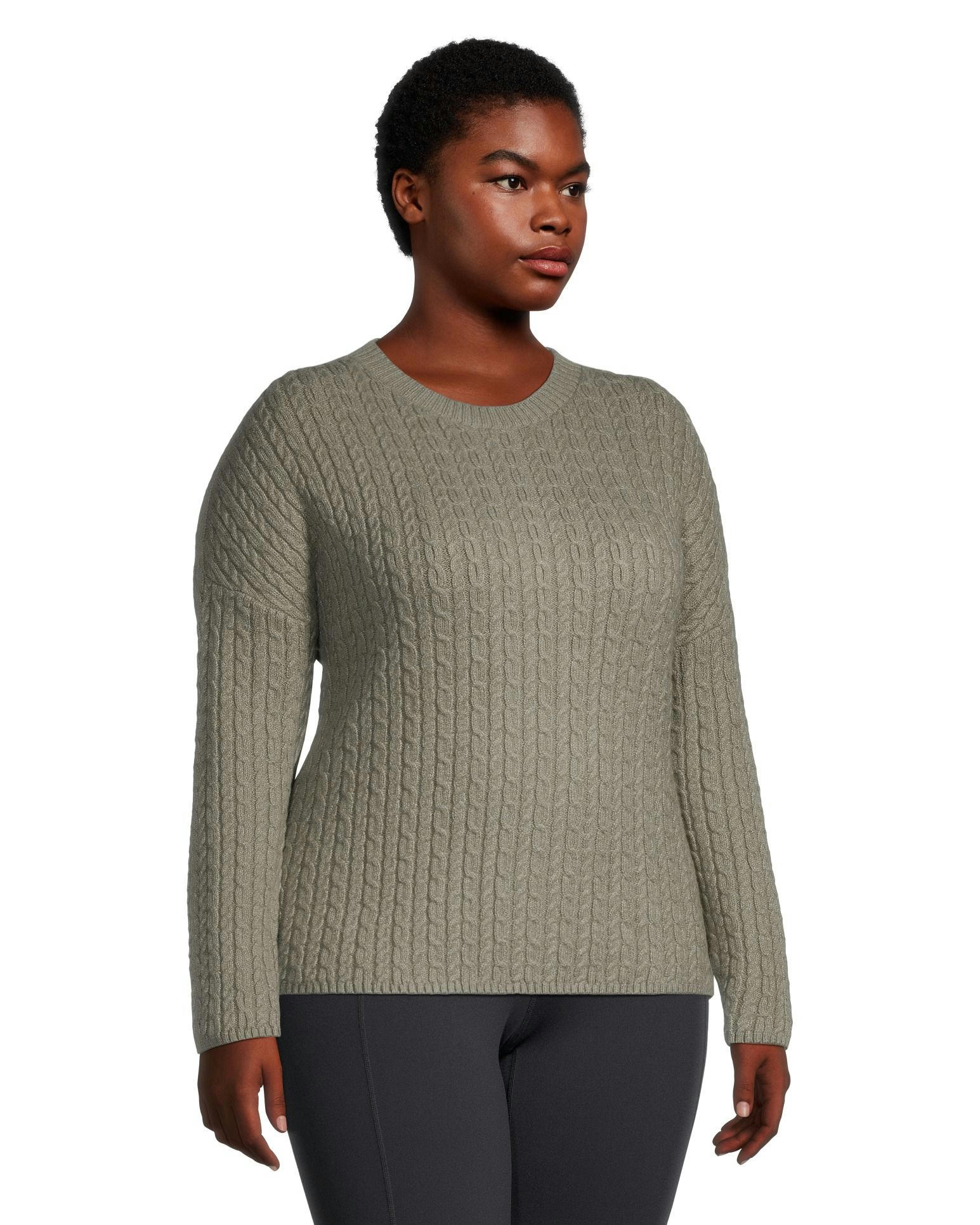 WindRiver Women's Semi Fitted Cozy Rib Knit Pullover