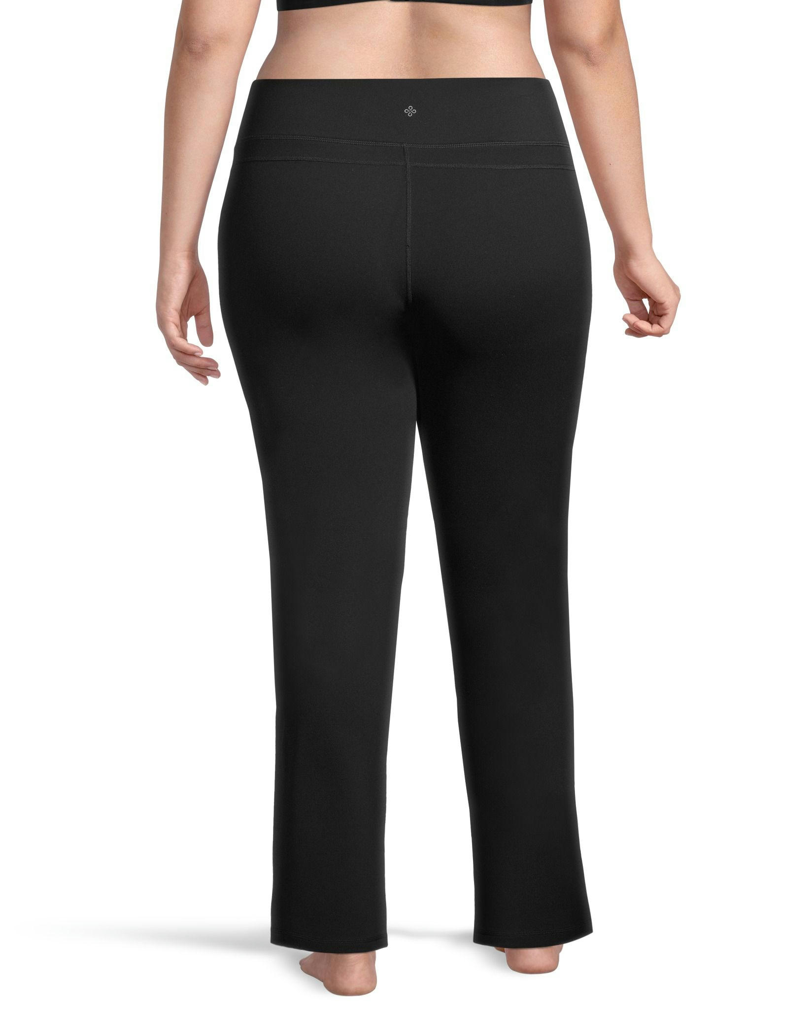 Shambhala Women's Mid Rise Live-In Shape Tummy Slimming Straight Leg Pants