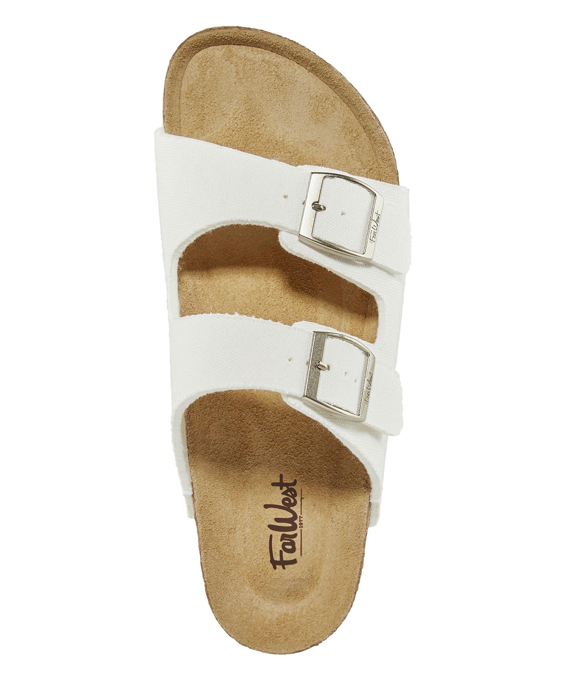 Farwest Women's Tofino Cork 2 Strap Canvas Sandal