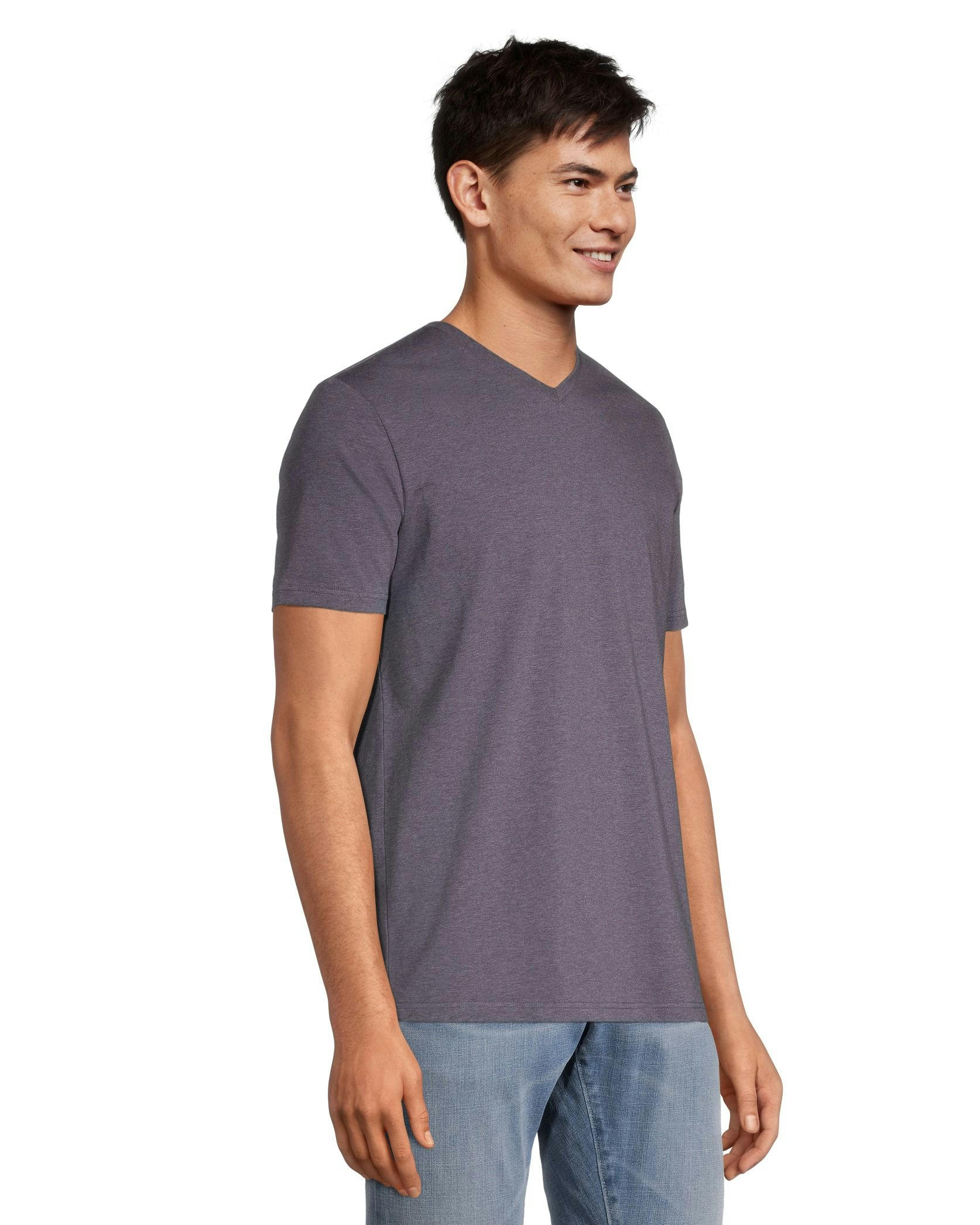 Denver Hayes Men's Stretch Modern Fit V-Neck T-Shirt