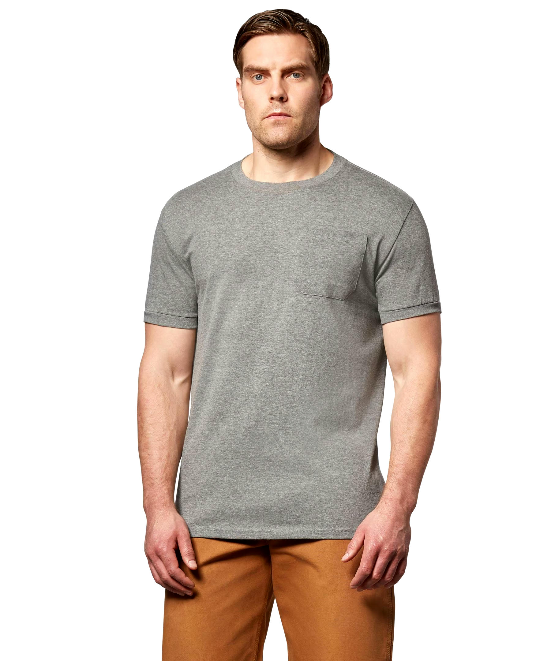 Aggressor Men's Crewneck Short Sleeve Work T-Shirt With FRESHTECH