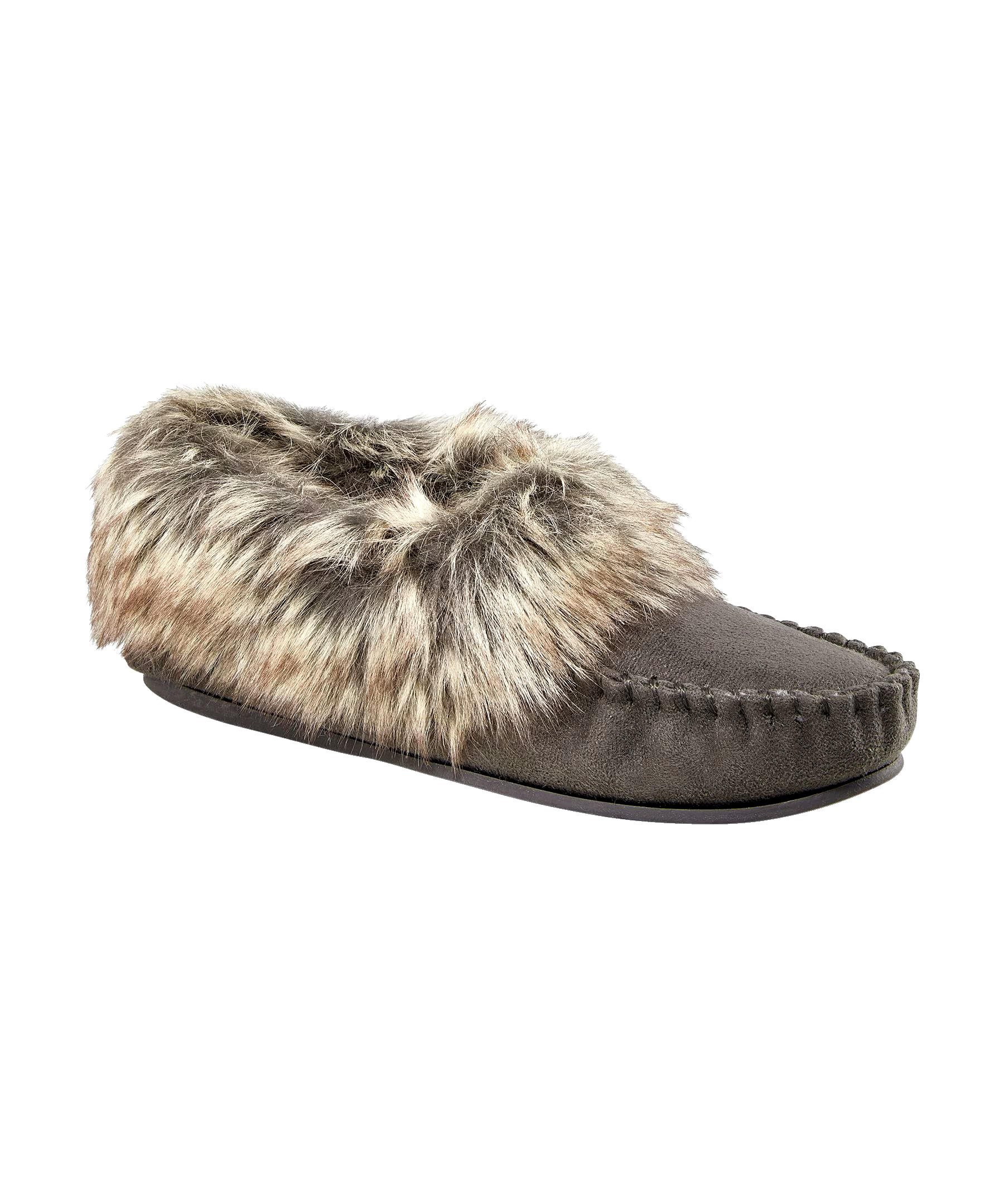 WindRiver Women's Faux Fur Trimmed Slippers