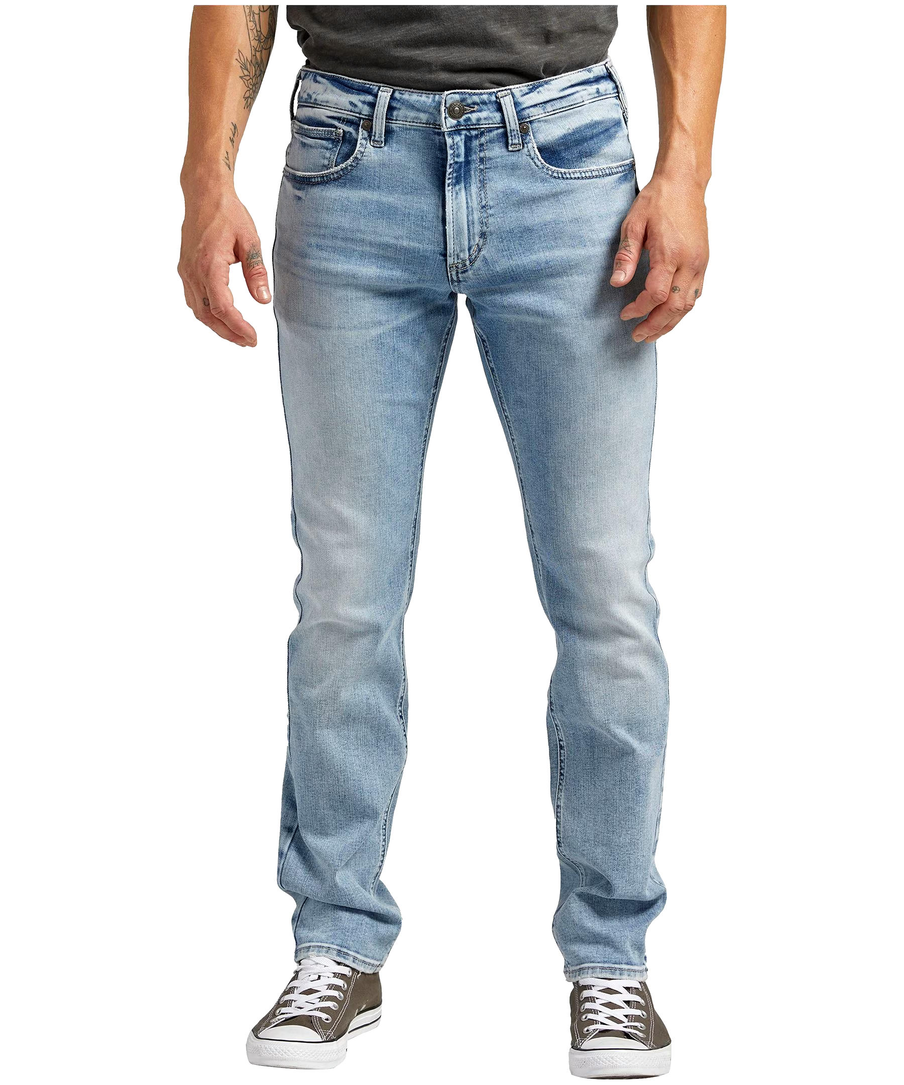 Silver Men's Konrad Slim Straight Fit Jeans