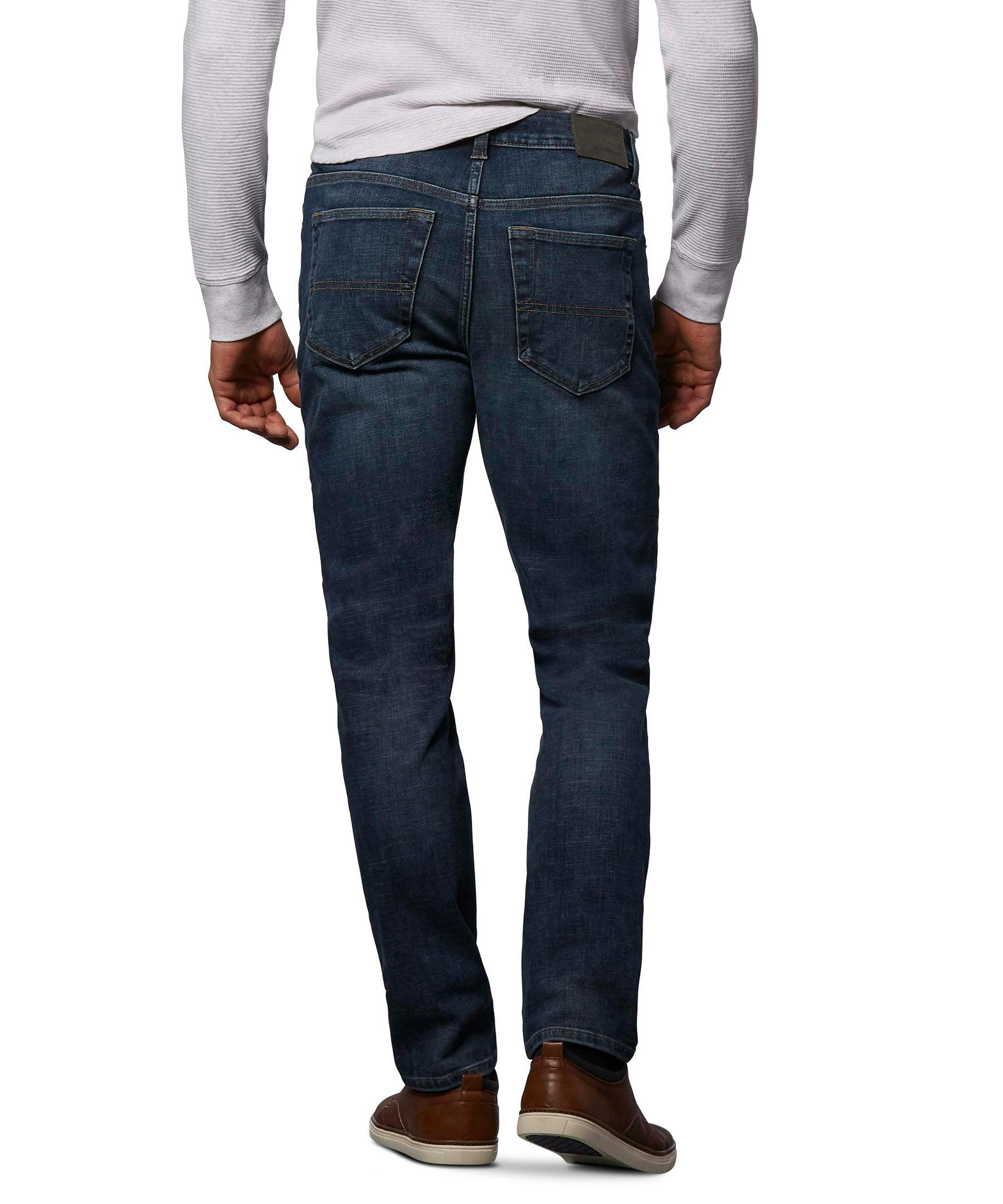 Denver Hayes Men's FLEXTECH Athletic Fit 4 Way Stretch Jeans - Dark Wash