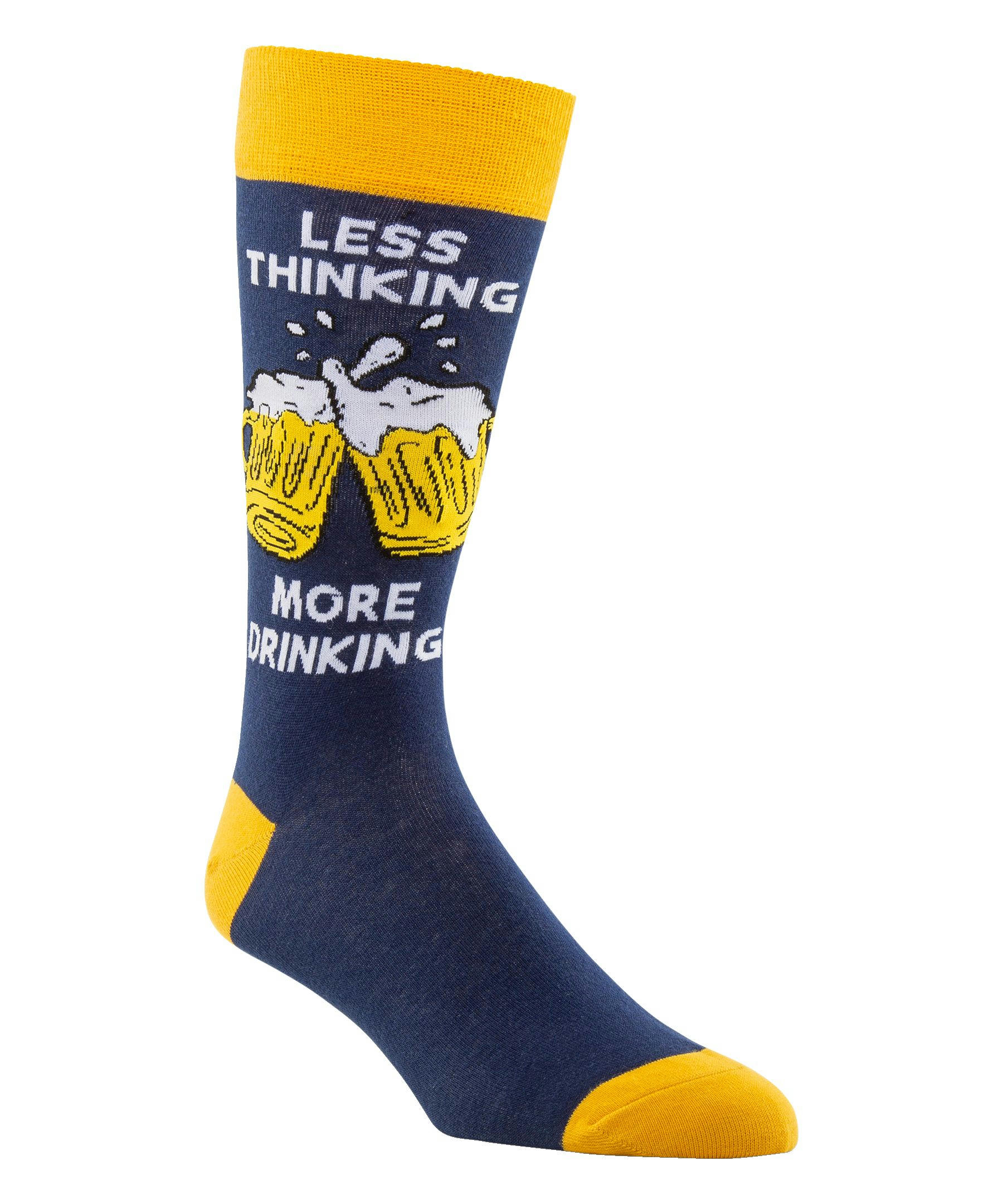 Denver Hayes Men's Novelty Beer Pattern Crew Socks