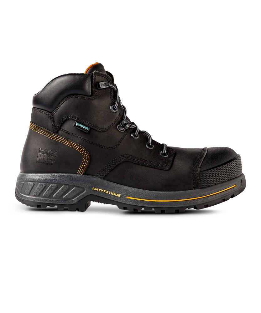 Timberland PRO Men's Composite Toe Composite Plate Pro Endurance HD Waterproof Leather 6 Inch Work Boots - Black