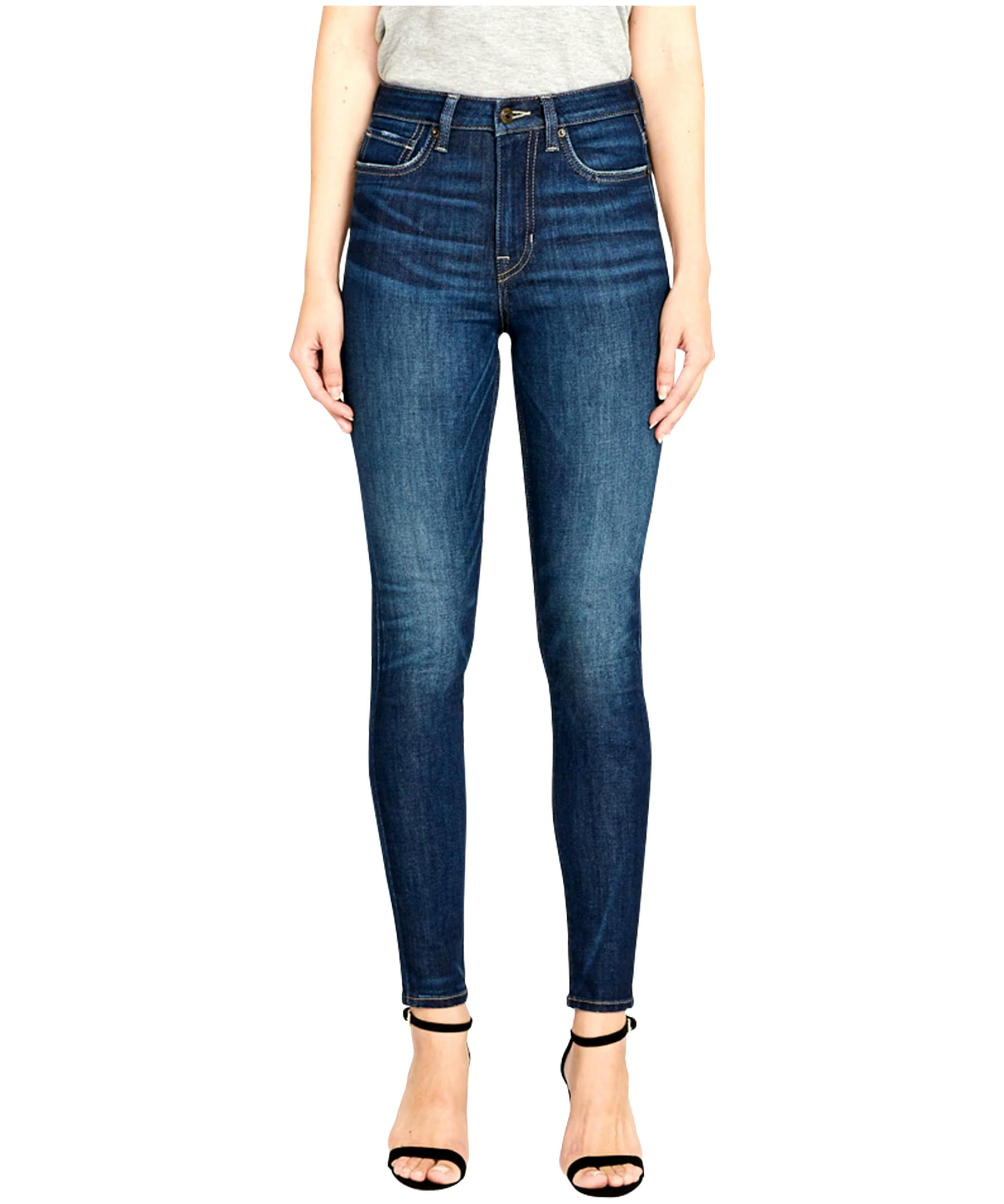 Buffalo Women's Skylar Hi Rise Skinny Jeans Dark Indigo -