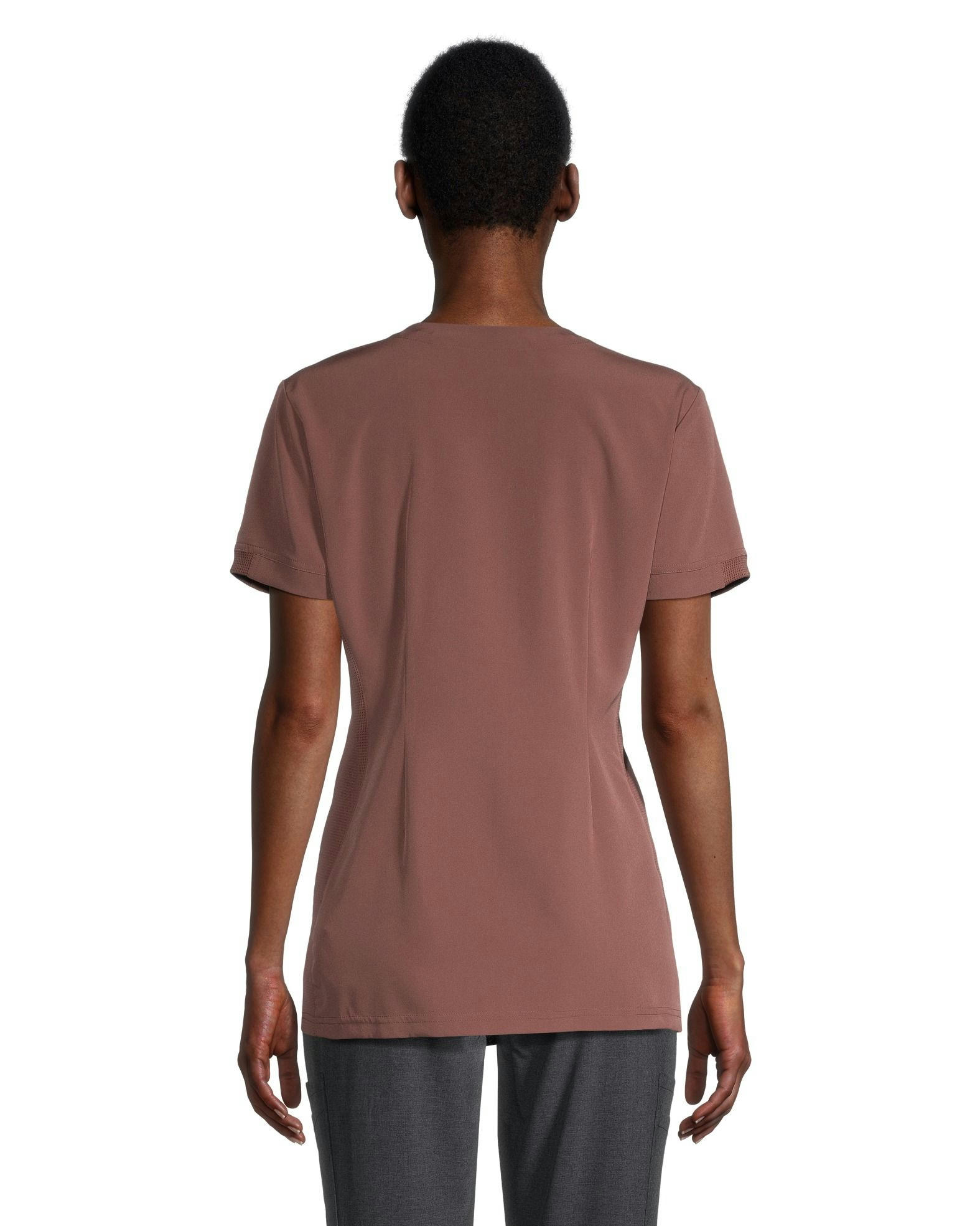 Scrubletics Women's 2-Pocket V-Neck Athletic Scrub Top