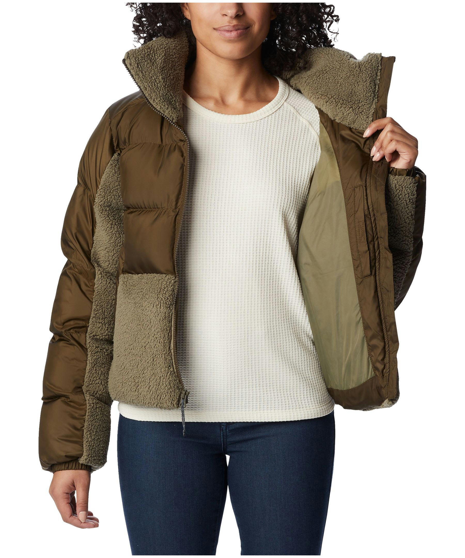 Columbia Women's Lead Better Point Sherpa Hybrid Water Resistant Insulated Jacket