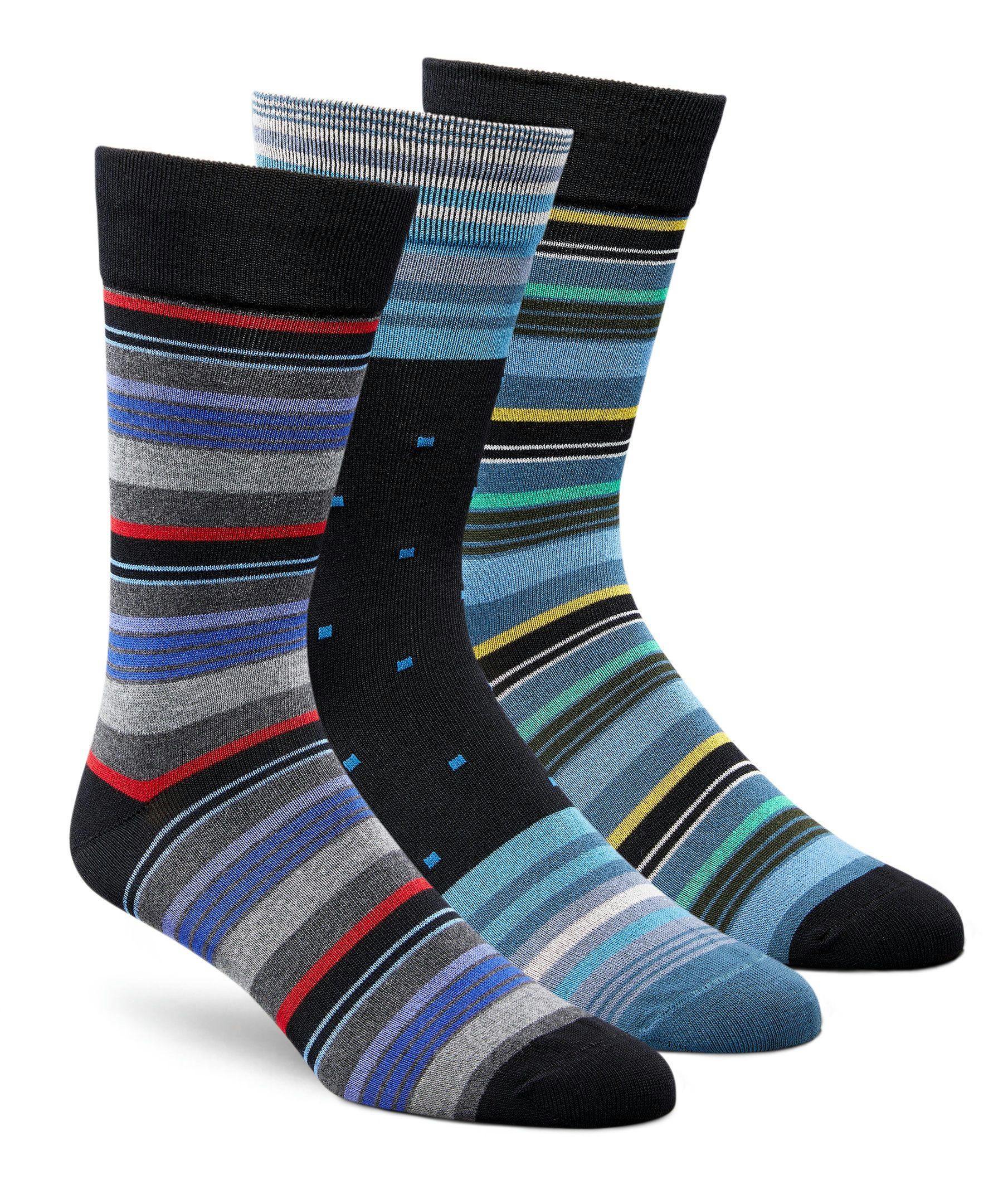 Denver Hayes Men's 3 Pack Bogo Casual Crew Socks