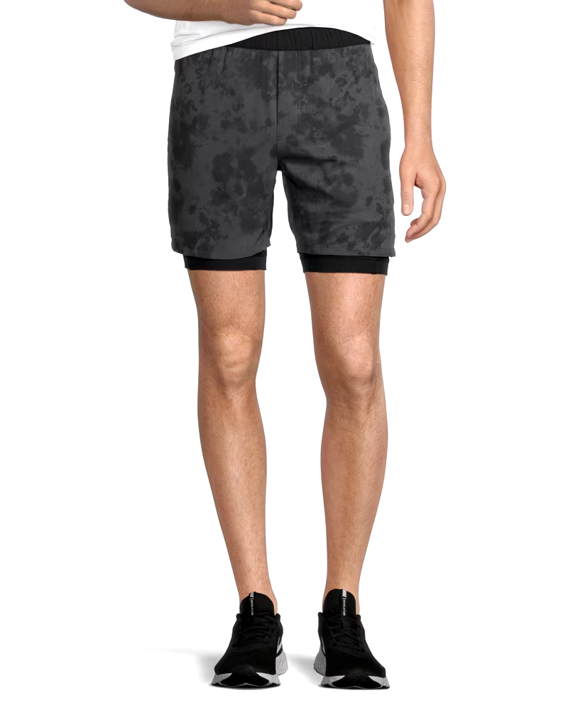 Matrix Men's 2-in-1 Mid Rise Relaxed Fit FreshTech Stretch Woven Shorts