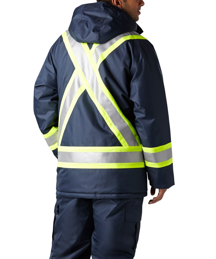 Dakota WorkPro Series Men's Hi Vis Hyper-Dri 3 Waterproof T-Max Lined Rip Stop Polyester Parka Jacket