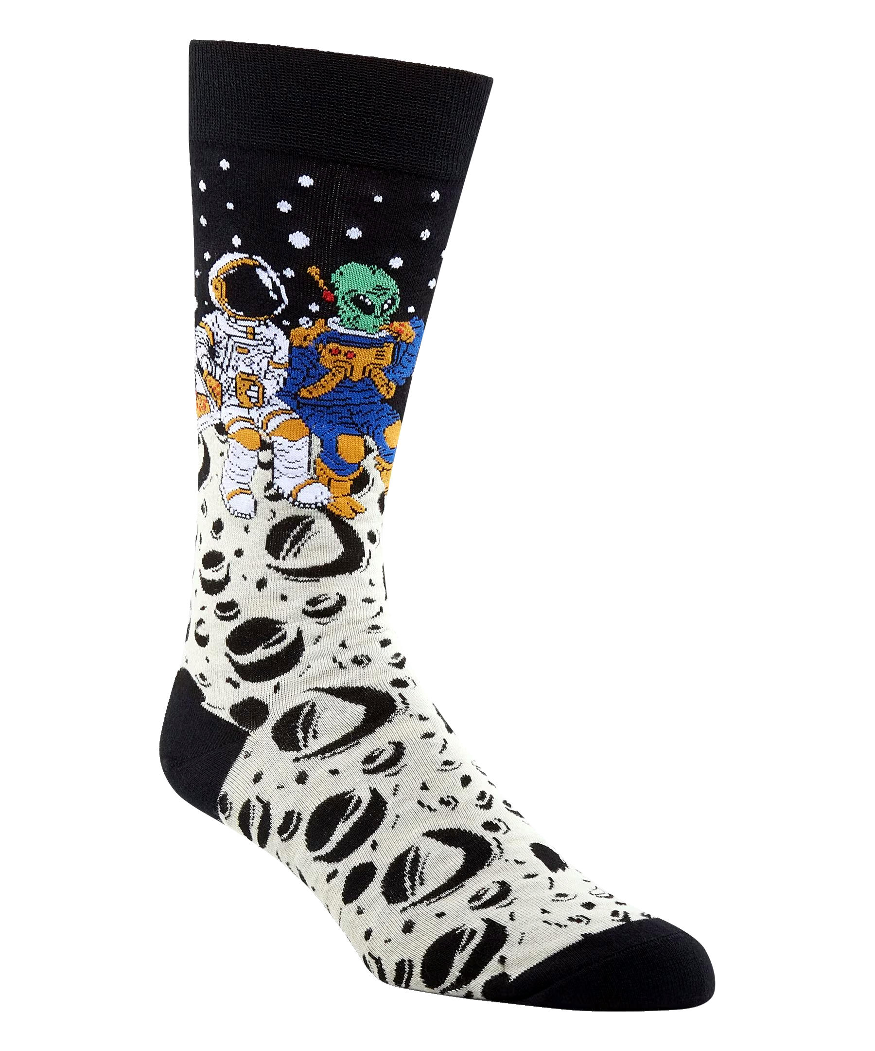 Denver Hayes Men's Novelty Pattern Crew Socks