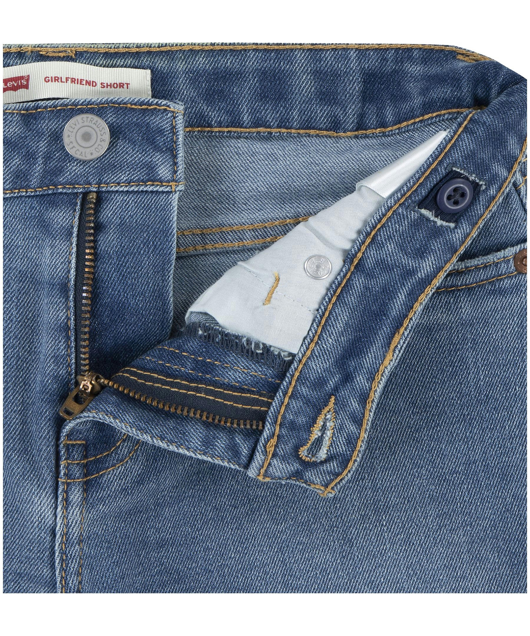 Levi's Youth Unisex Relaxed Fit Adjustable Waist Girlfriend Shorts