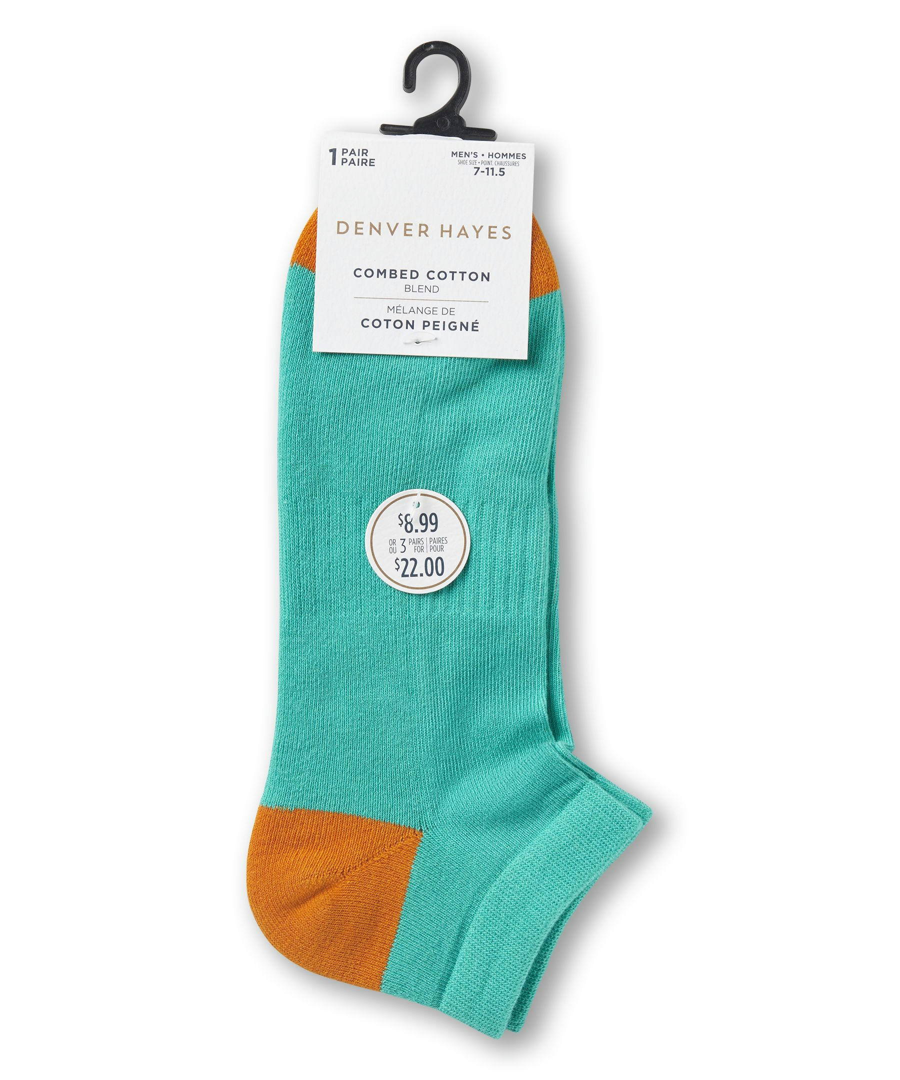 Denver Hayes Men's FRESHTECH® Tropical Novelty Low Cut Socks