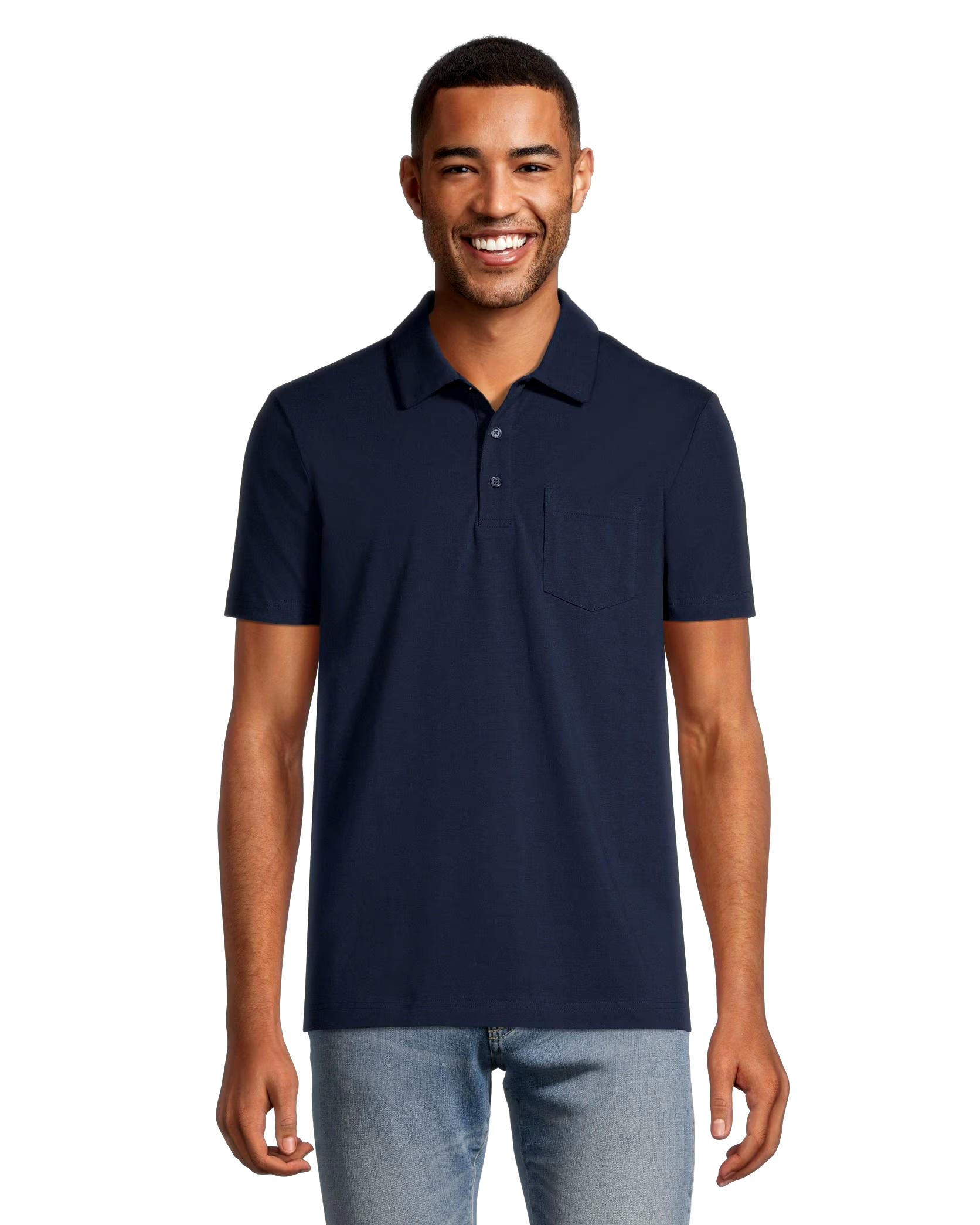 Denver Hayes Men's Modern Fit Stretch Polo Shirt