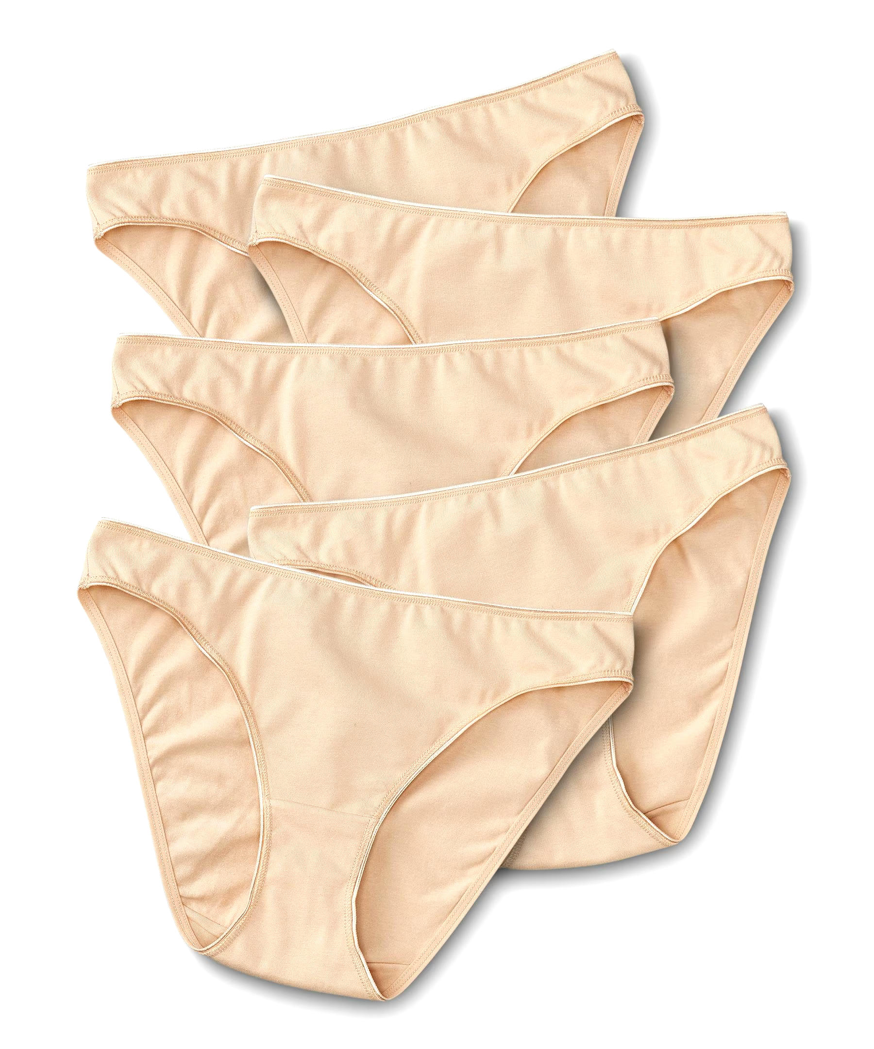 Denver Hayes Women's 5 Pack Cotton Stretch Bikini Panty
