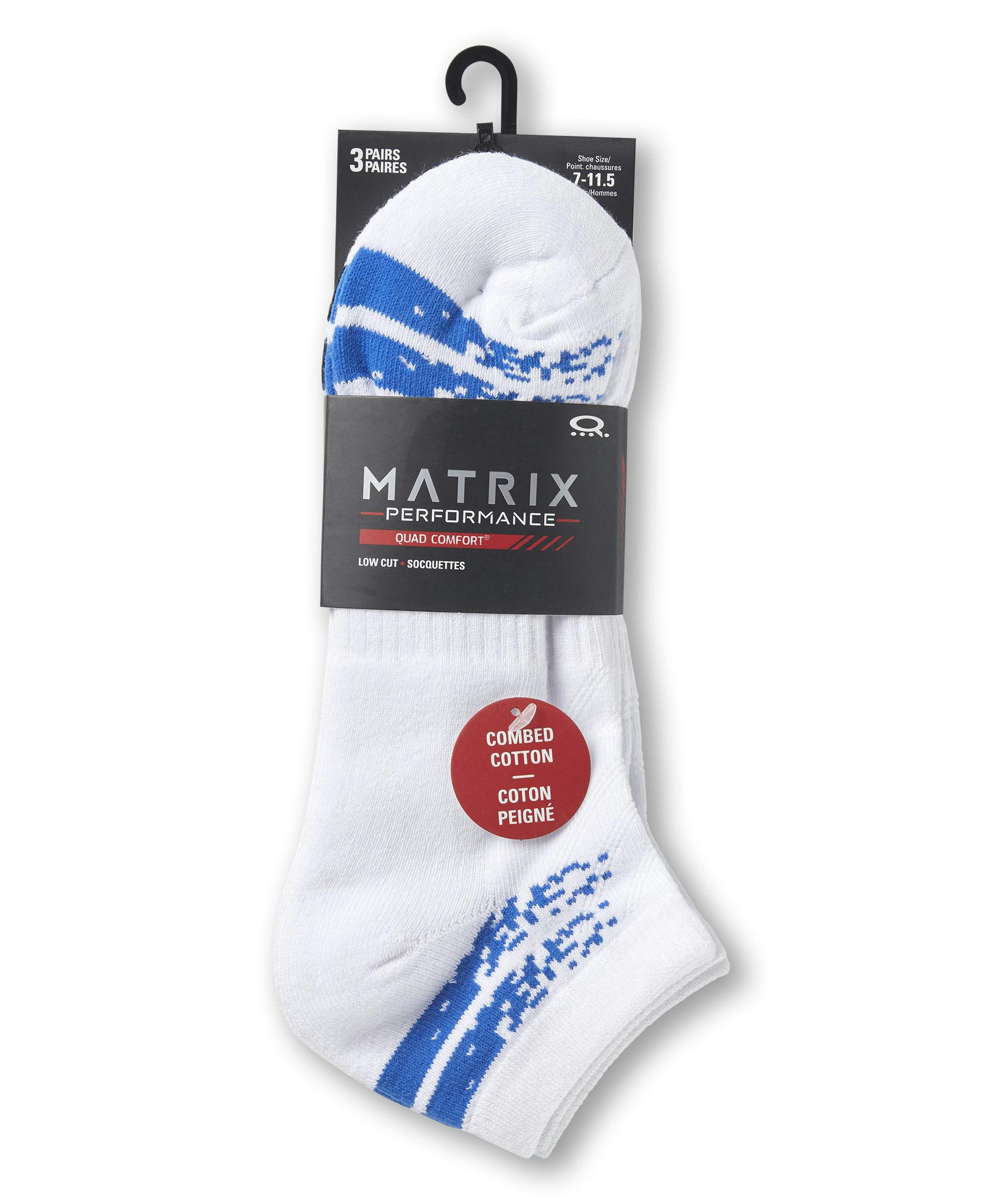 Matrix Men's FRESHTECH® Low Cut Cushioned Sport Socks, 3 Pack