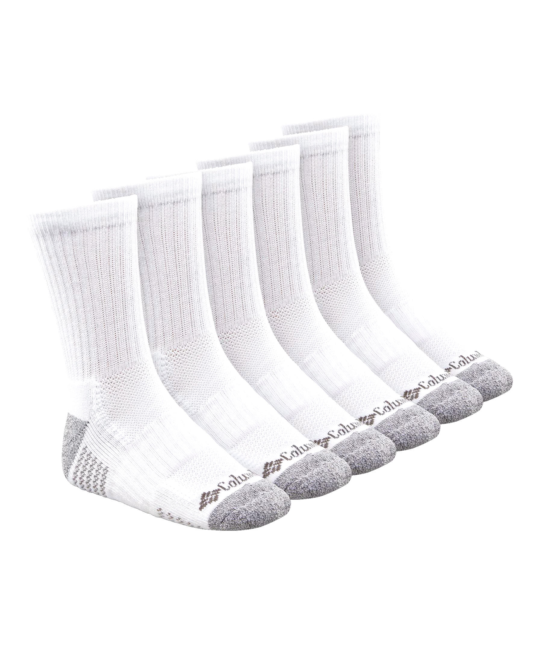 Columbia Kids' Unisex 6 Pack Cropped Crew Socks