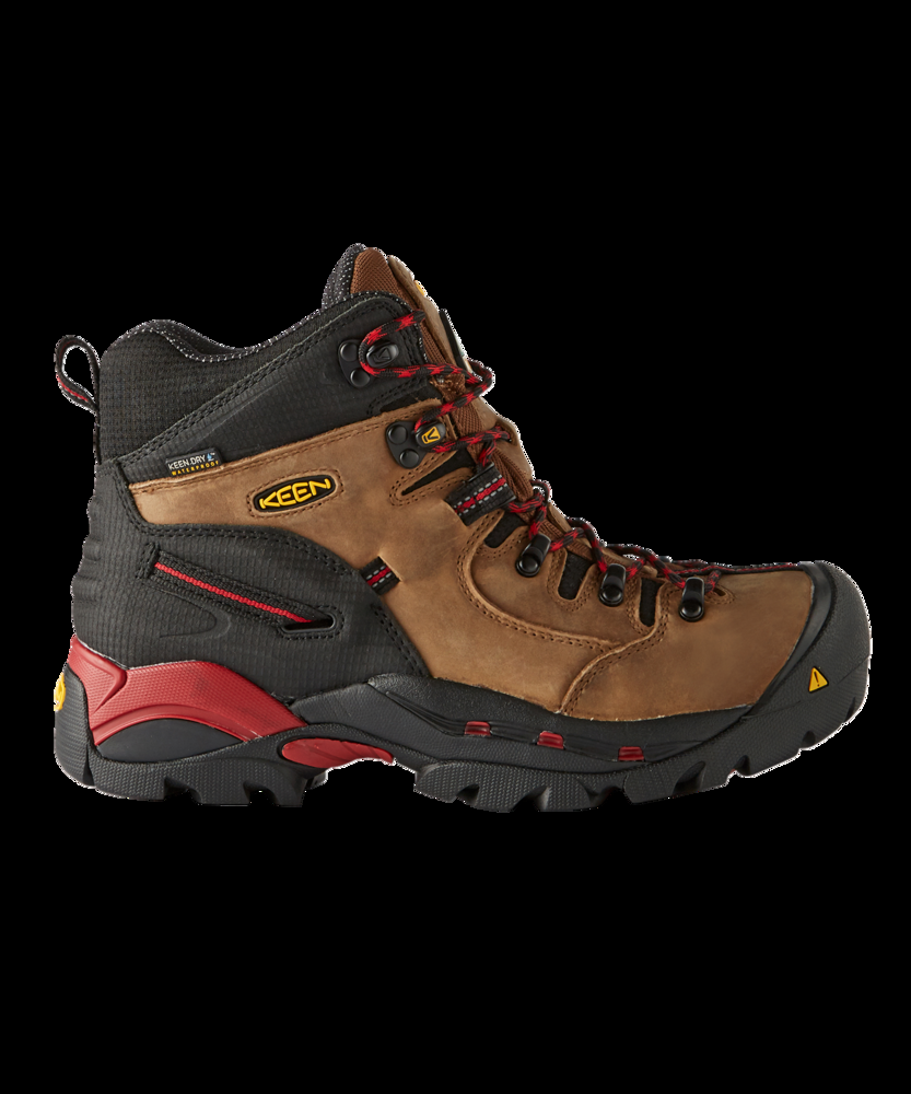 Keen Utility Men's Hamilton Composite Toe Composite Plate Waterproof Hiker Safety Boots - Brown