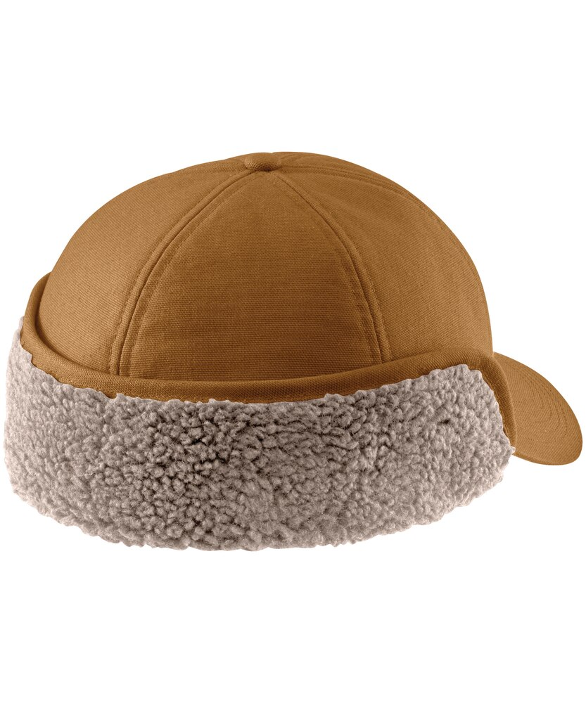 Carhartt Men's Rain Defender Canvas Earflap Cap - Black