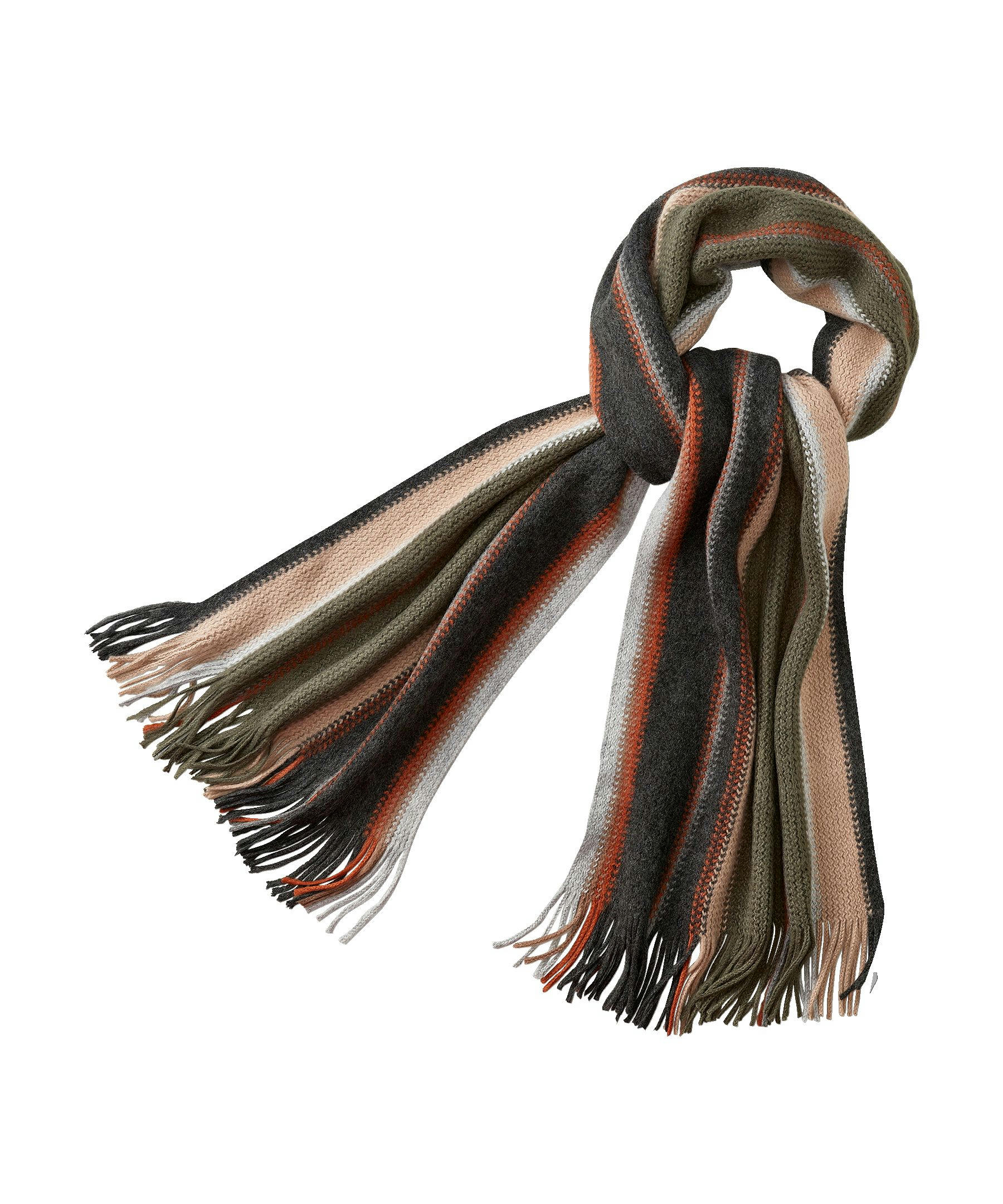WindRiver Acrylic Knit Scarf- Stripe