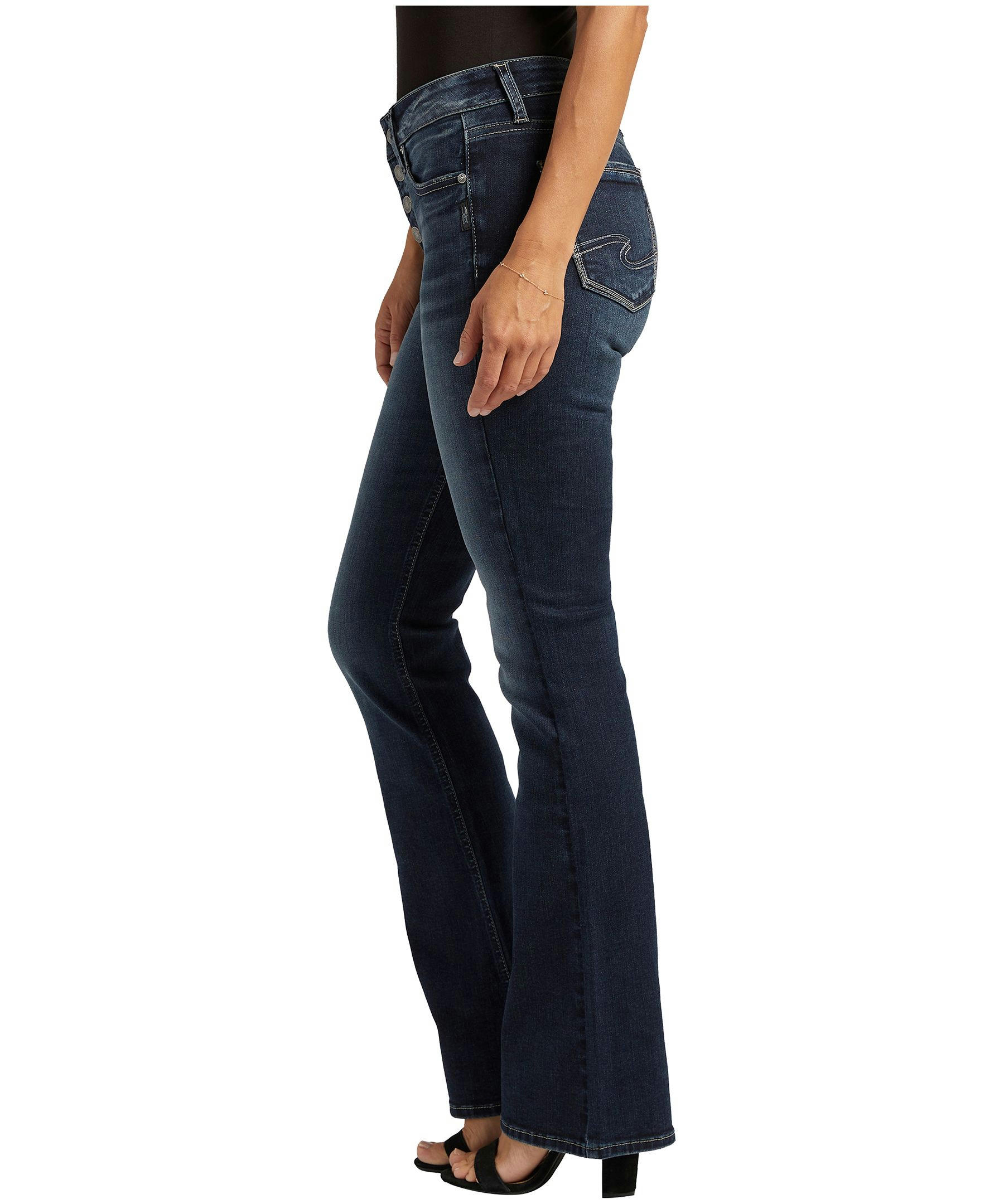 Silver Women's Suki Mid-Rise Curvy Fit Bootcut Jeans