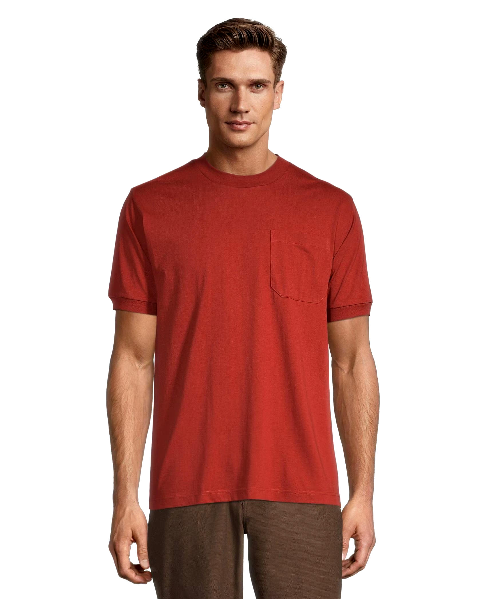 Aggressor Men's Crewneck Short Sleeve Solid Work T-Shirt With FRESHTECH