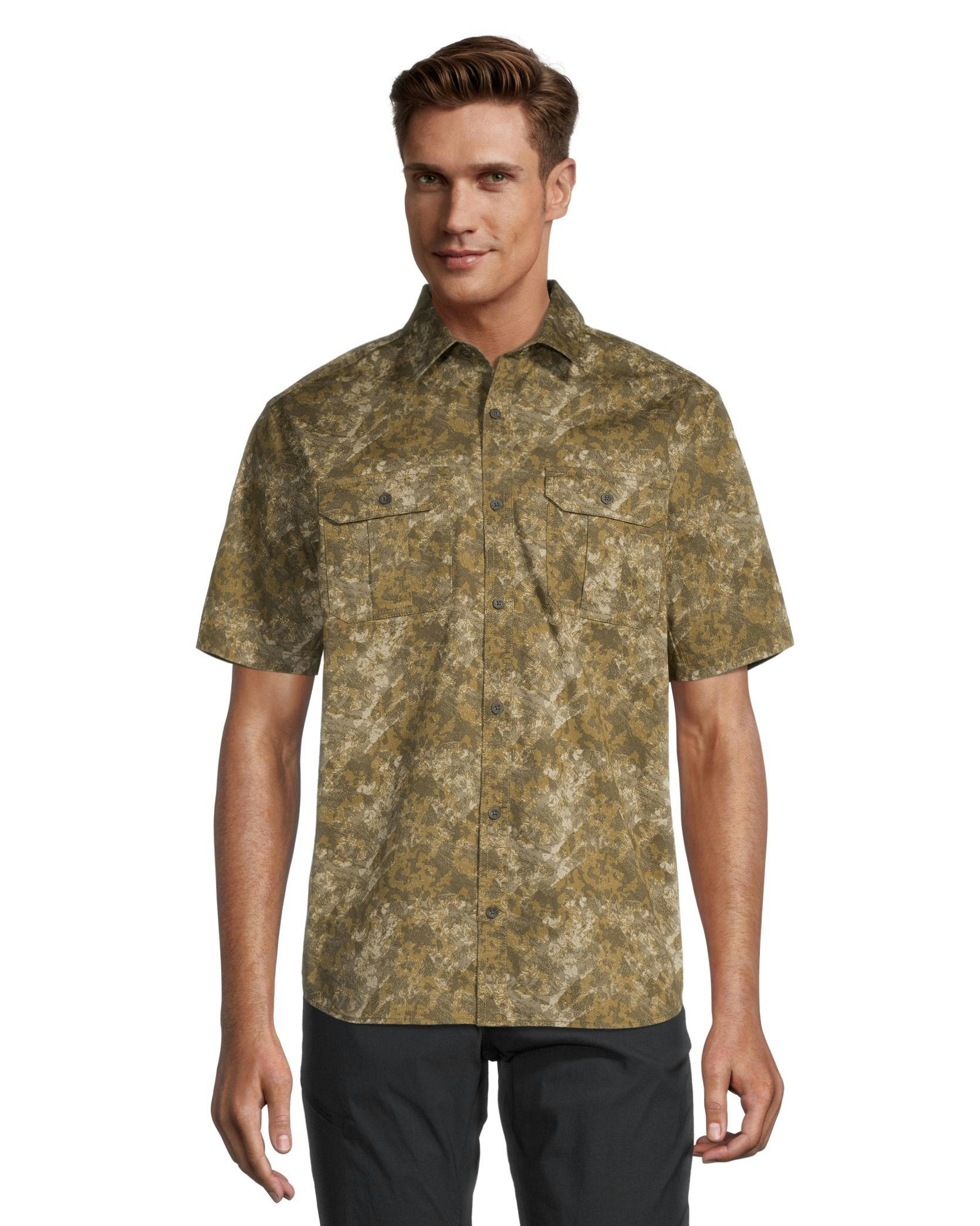 WindRiver Men's Classic Fit Short Sleeve Utility Shirt