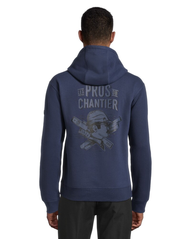 Dakota WorkPro Series Men's WorkPro Series Kangaroo Pocket Hooded Work Sweatshirt - Indigo Blue