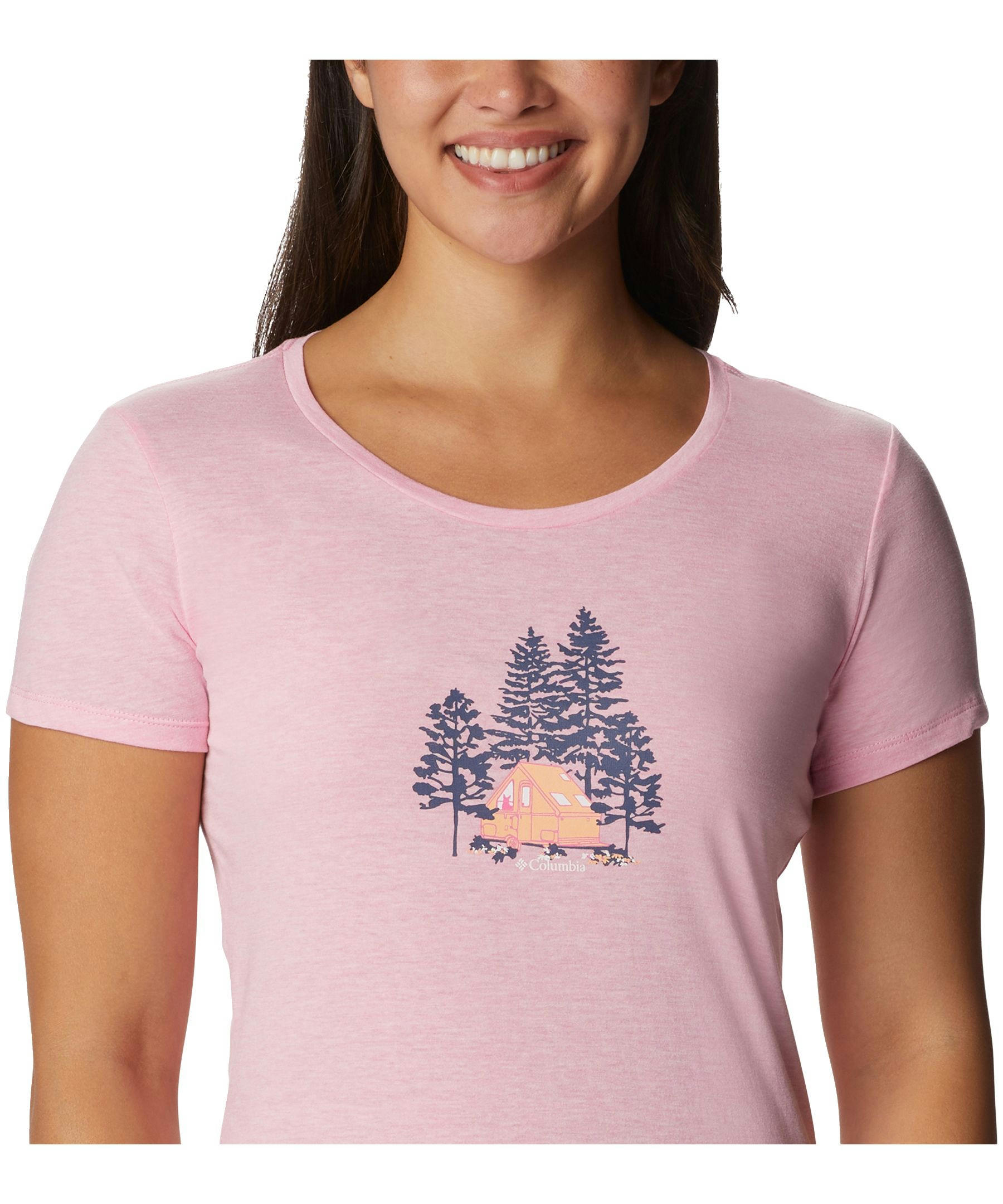 Columbia Women's Daisy Days Scoop Neck Graphic T Shirt