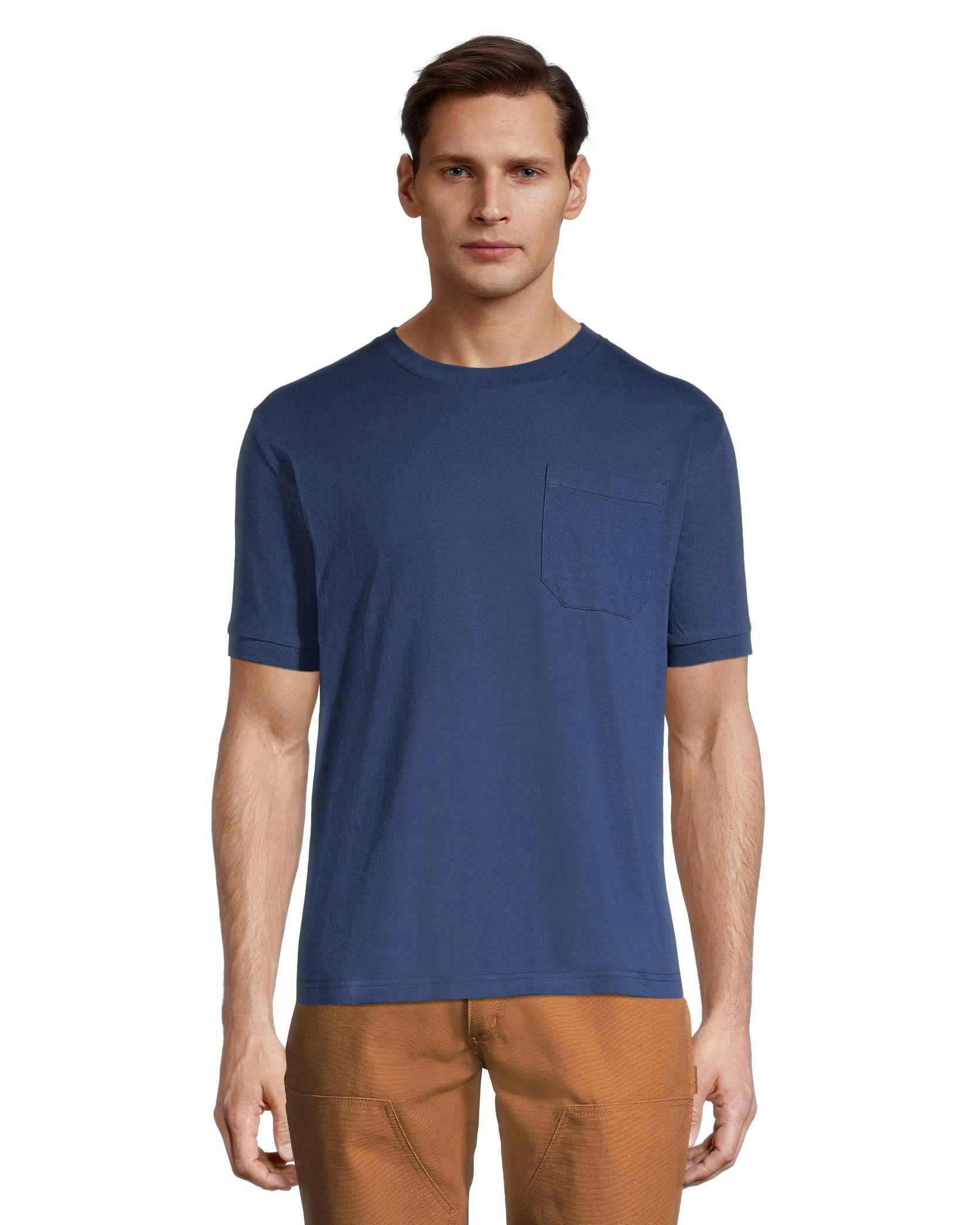 Aggressor Men's Crewneck Short Sleeve Solid Work T-Shirt With FRESHTECH