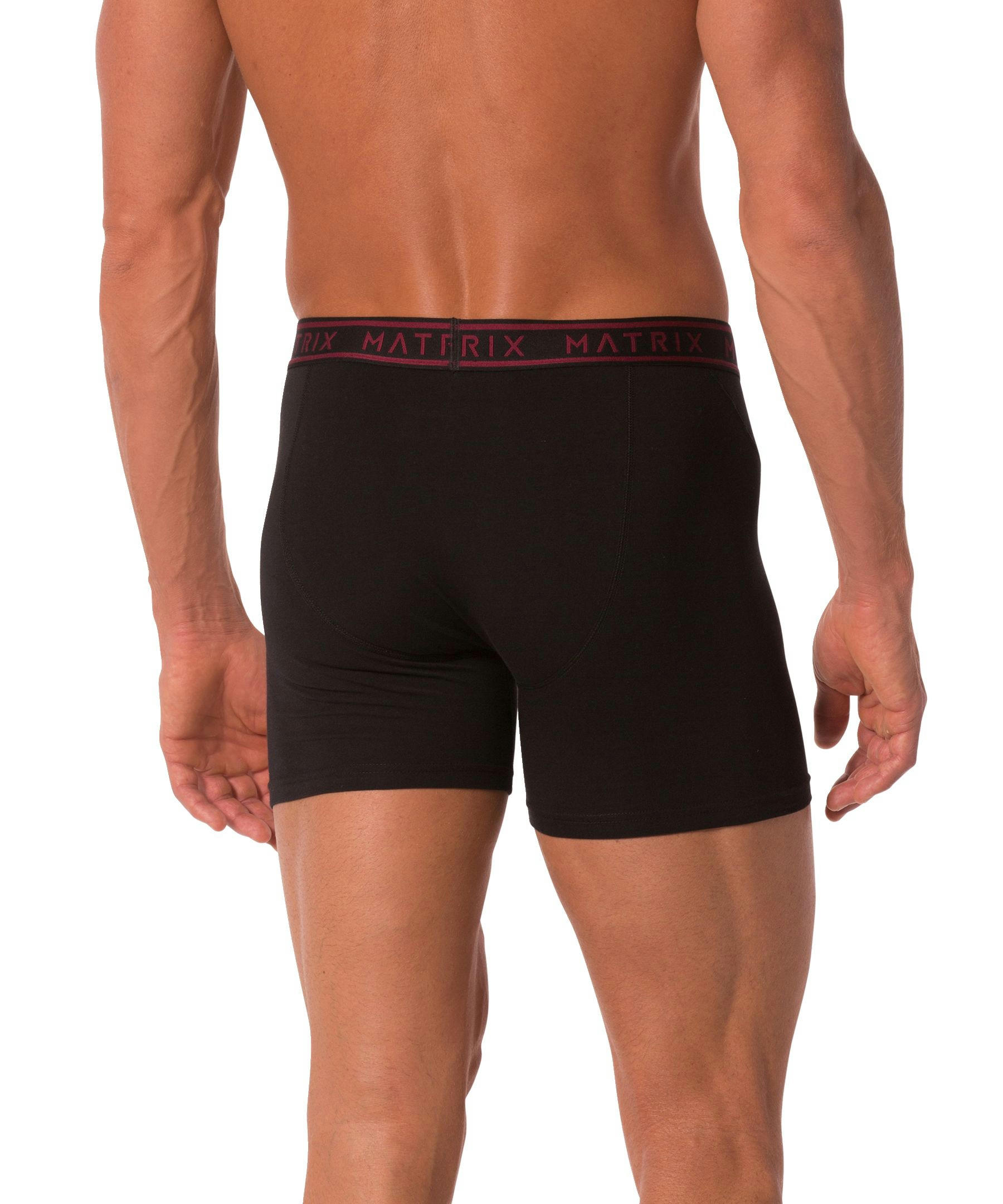 Matrix Men's 2 Pack Cotton Stretch Boxer Briefs Underwear