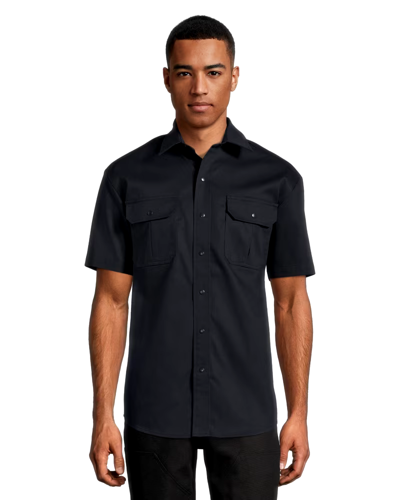 Dakota WorkPro Series Men's Snap Front Stretch Poly Cotton Short Sleeve Work Shirt