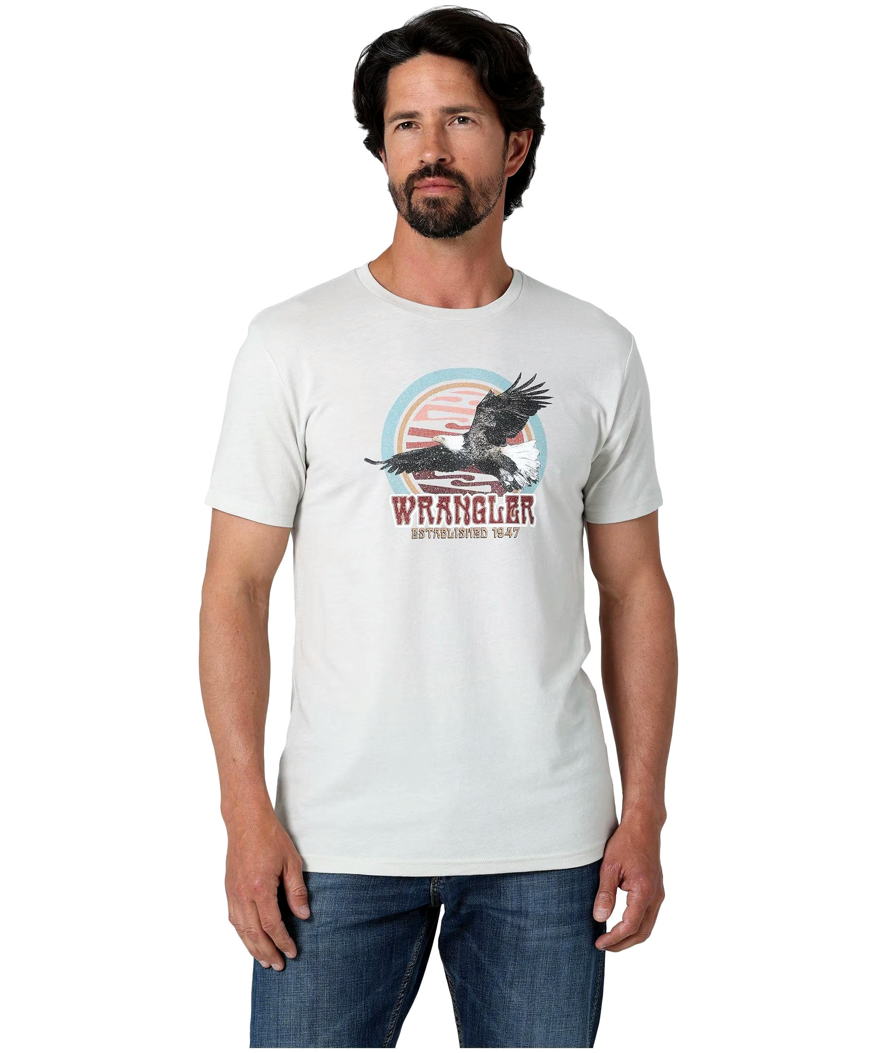Wrangler Men's Eagle Crewneck Graphic T Shirt