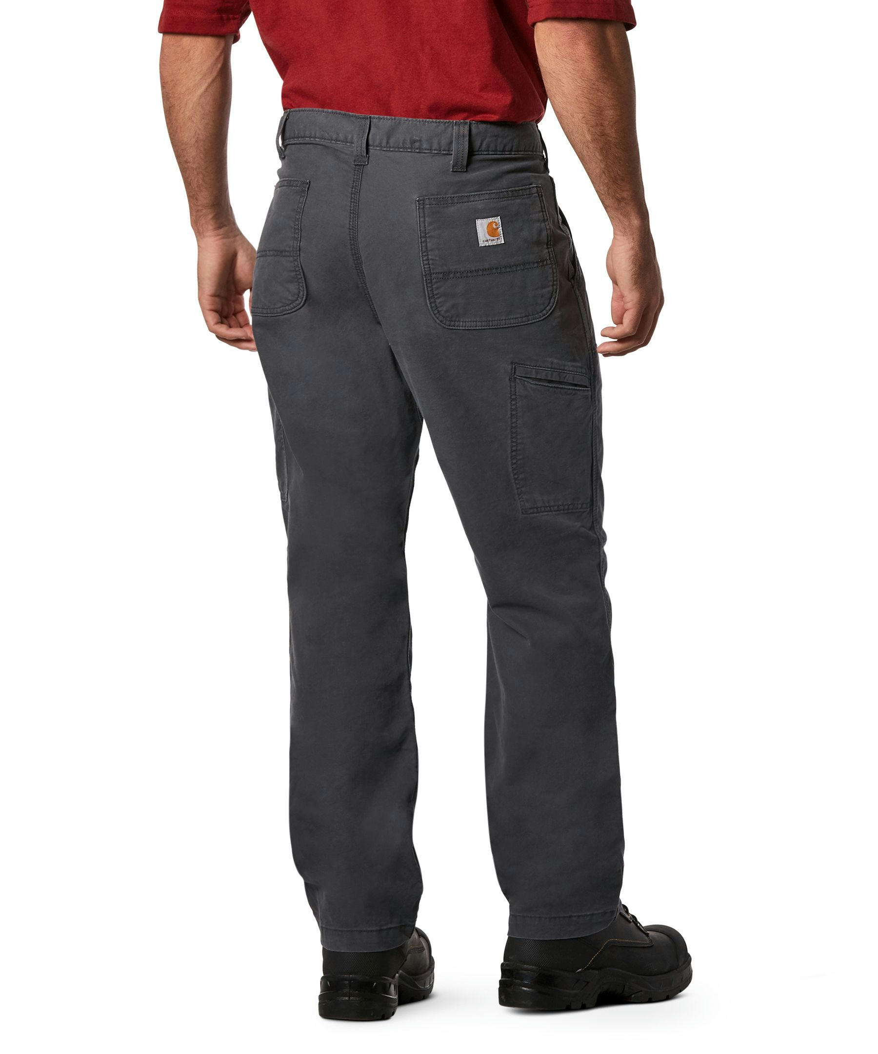 Carhartt Men's Rugged Flex Rigby Double Front Relaxed Fit Work Pants - Tarmac