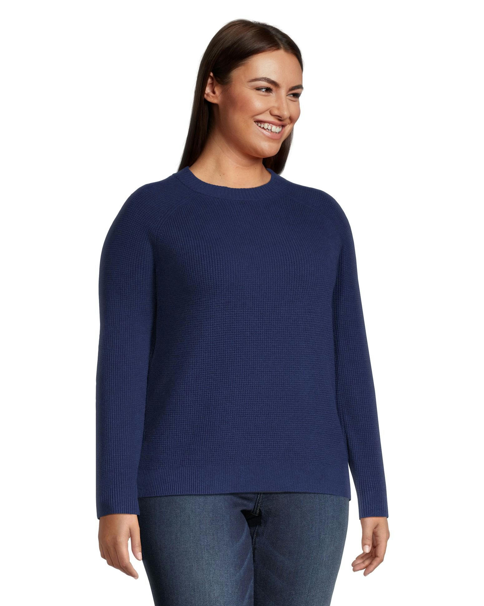 Denver Hayes Women's Cozy Fitted Crewneck Pullover