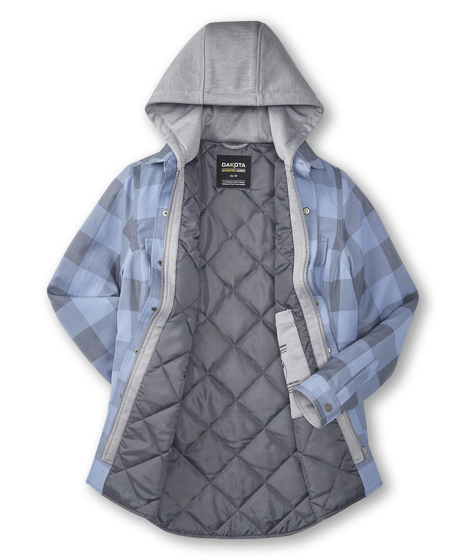 Dakota WorkPro Series Women's Tick and Mosquito Repellant Quilted Flannel Work Shirt