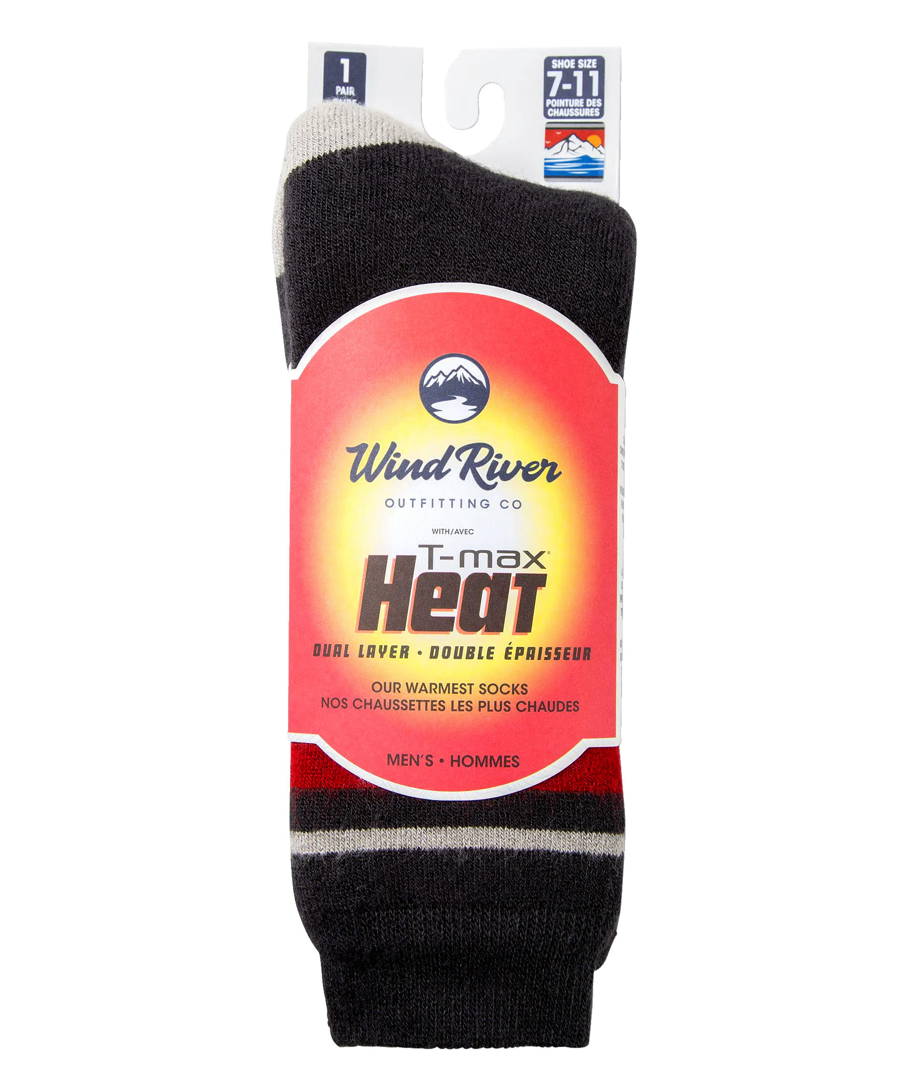 WindRiver Men's T-Max Heat Dual Layer Thermal Boot Socks