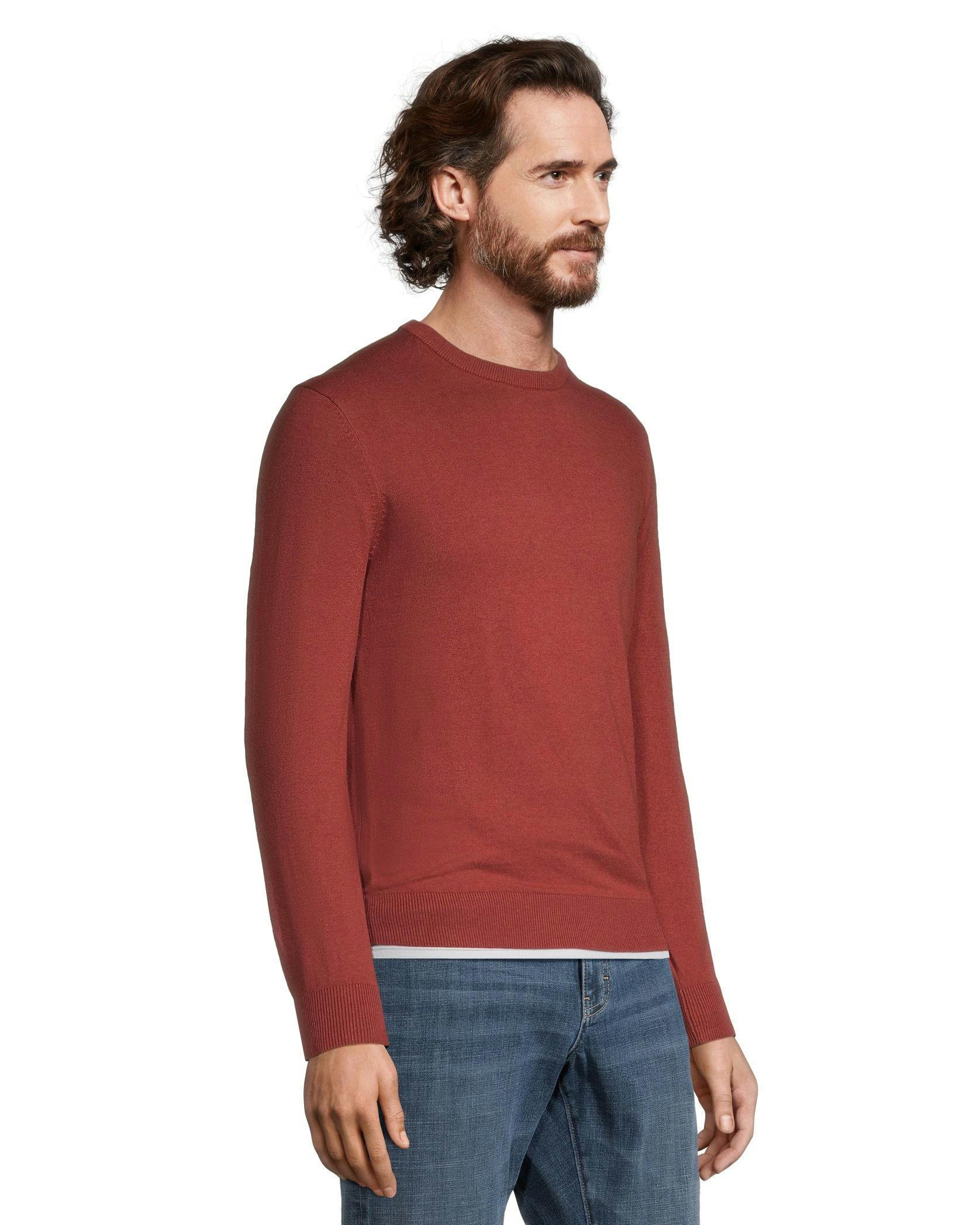 Denver Hayes Men's Soft Cotton Crewneck Sweater