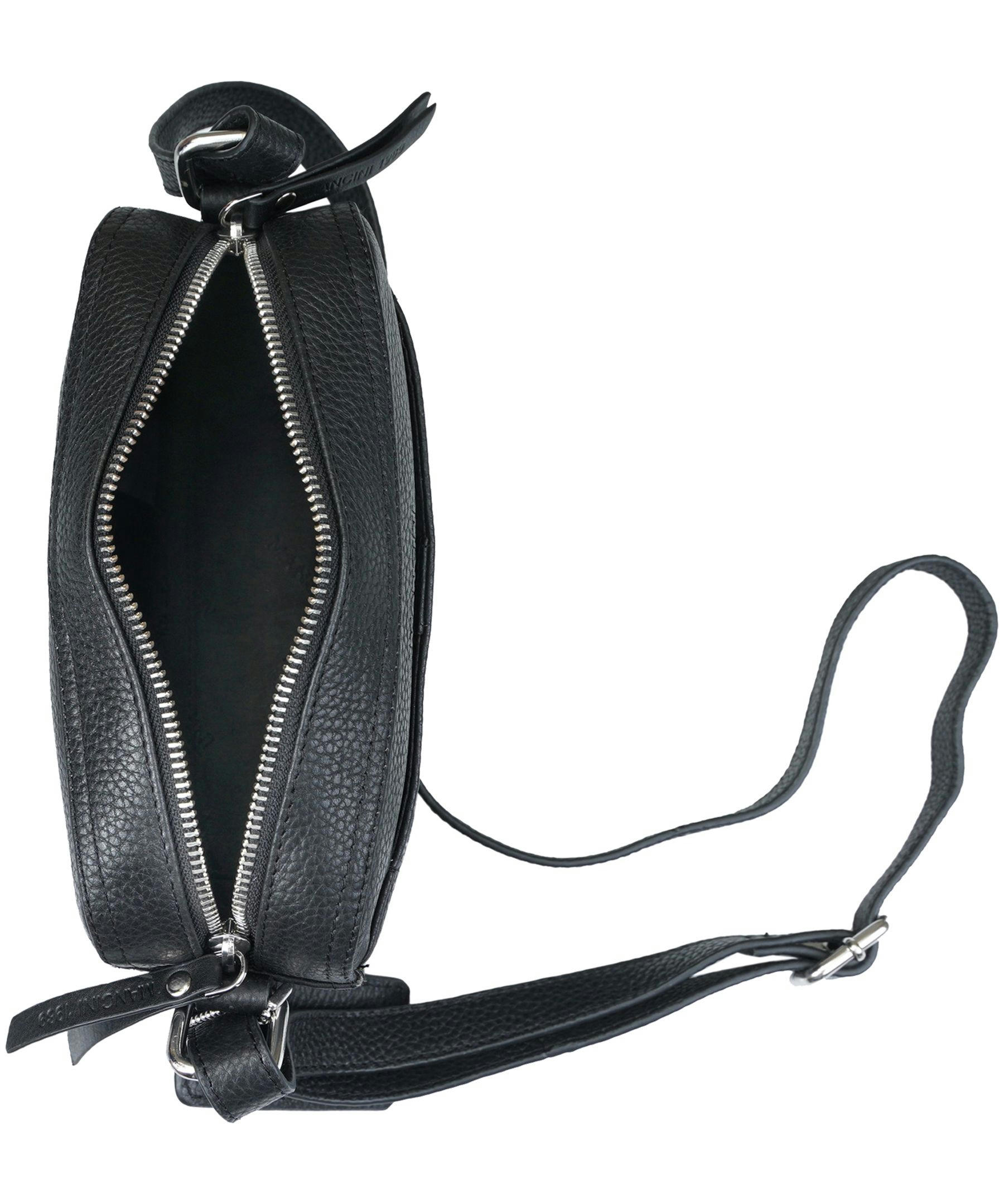 Mancini Leather Goods Women's Pebelled RFID Secure Clara Crossbody Bag