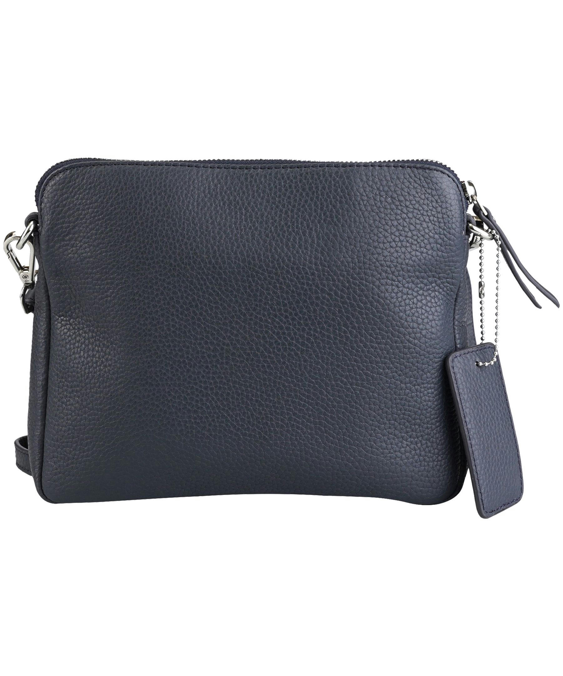 Mancini Leather Goods Women's Pebelled Valerie Small Crossbody Bag