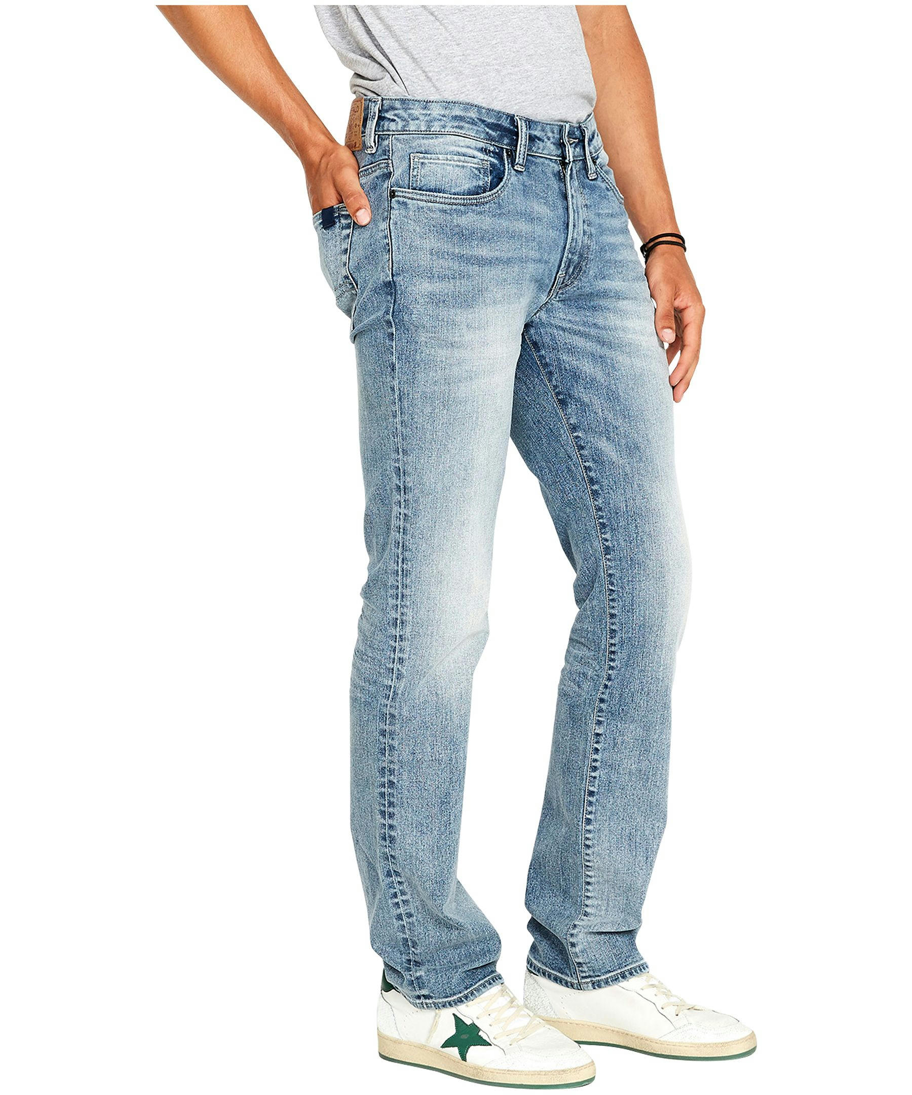 Buffalo Men's Six Straight Leg Stretch Jeans