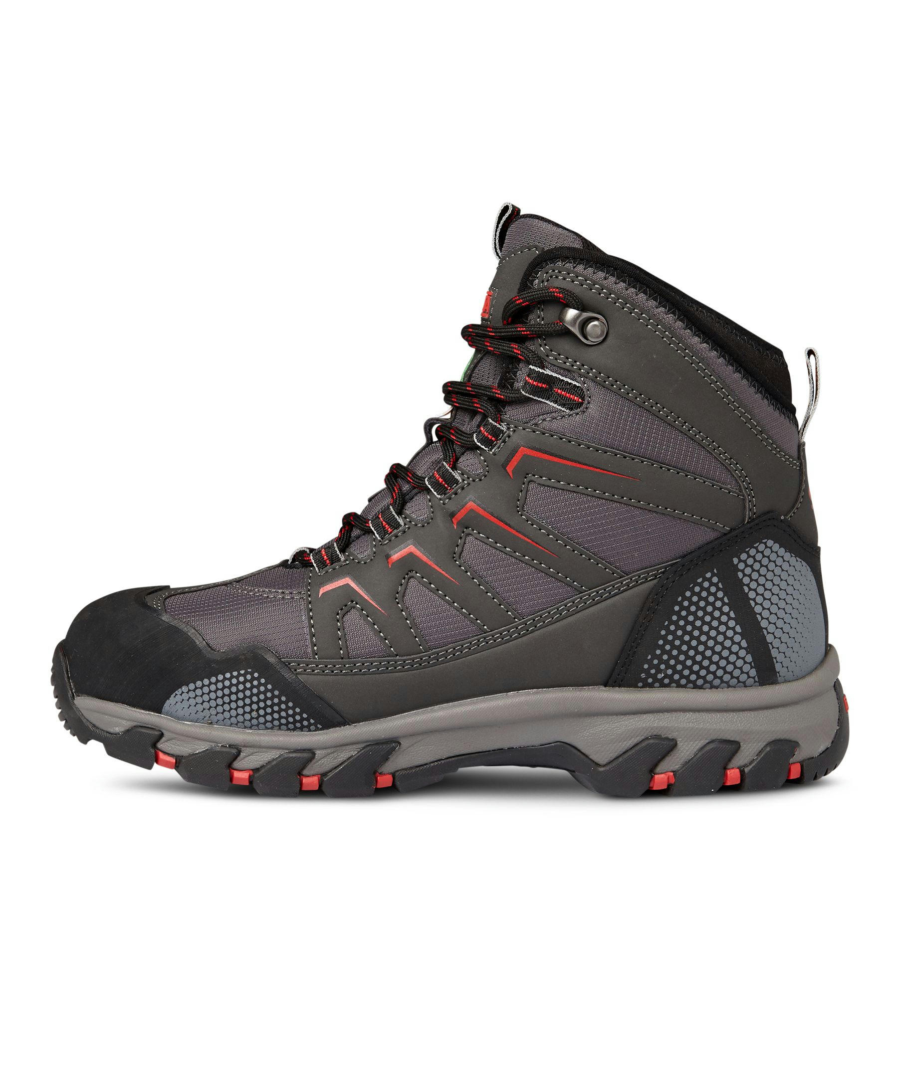 Dakota WorkPro Series Men's Steel Toe Steel Plate Waterproof Mid Cut Safety Hiking Boots - Grey