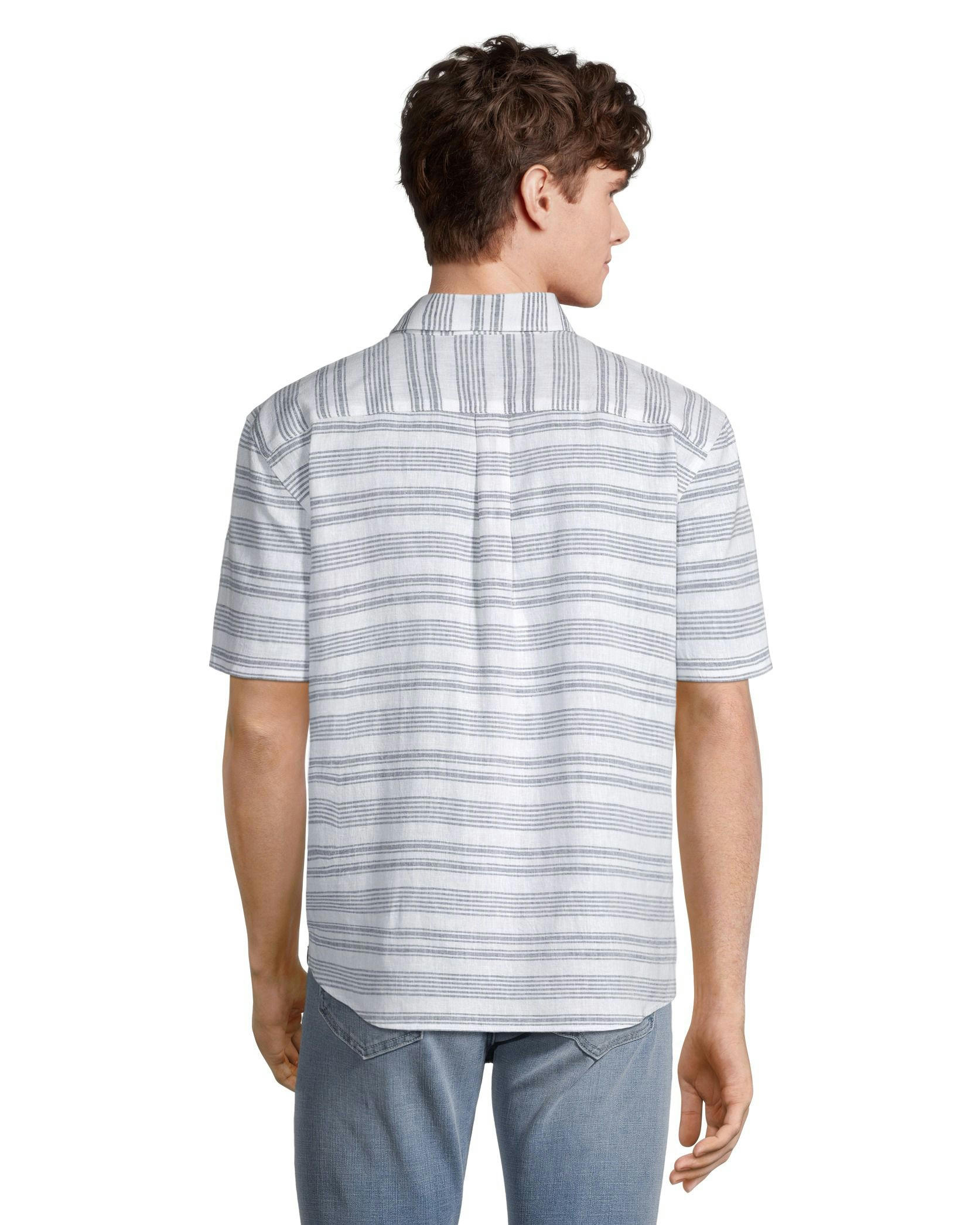 Denver Hayes Men's Classic Fit Short Sleeve Hemp Shirt