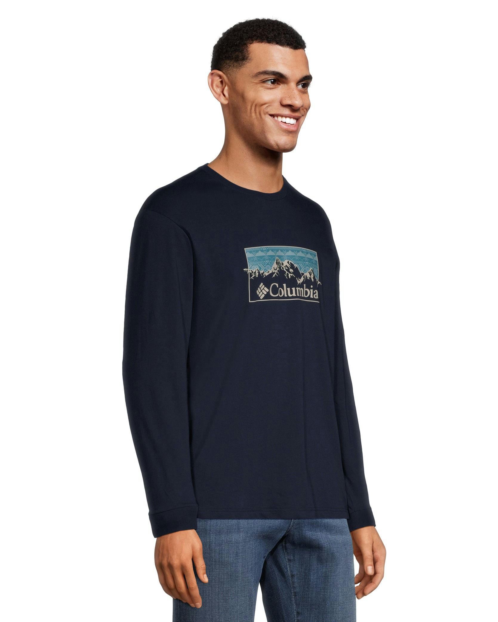Columbia Men's Rockaway River Long Sleeve Graphic T Shirt