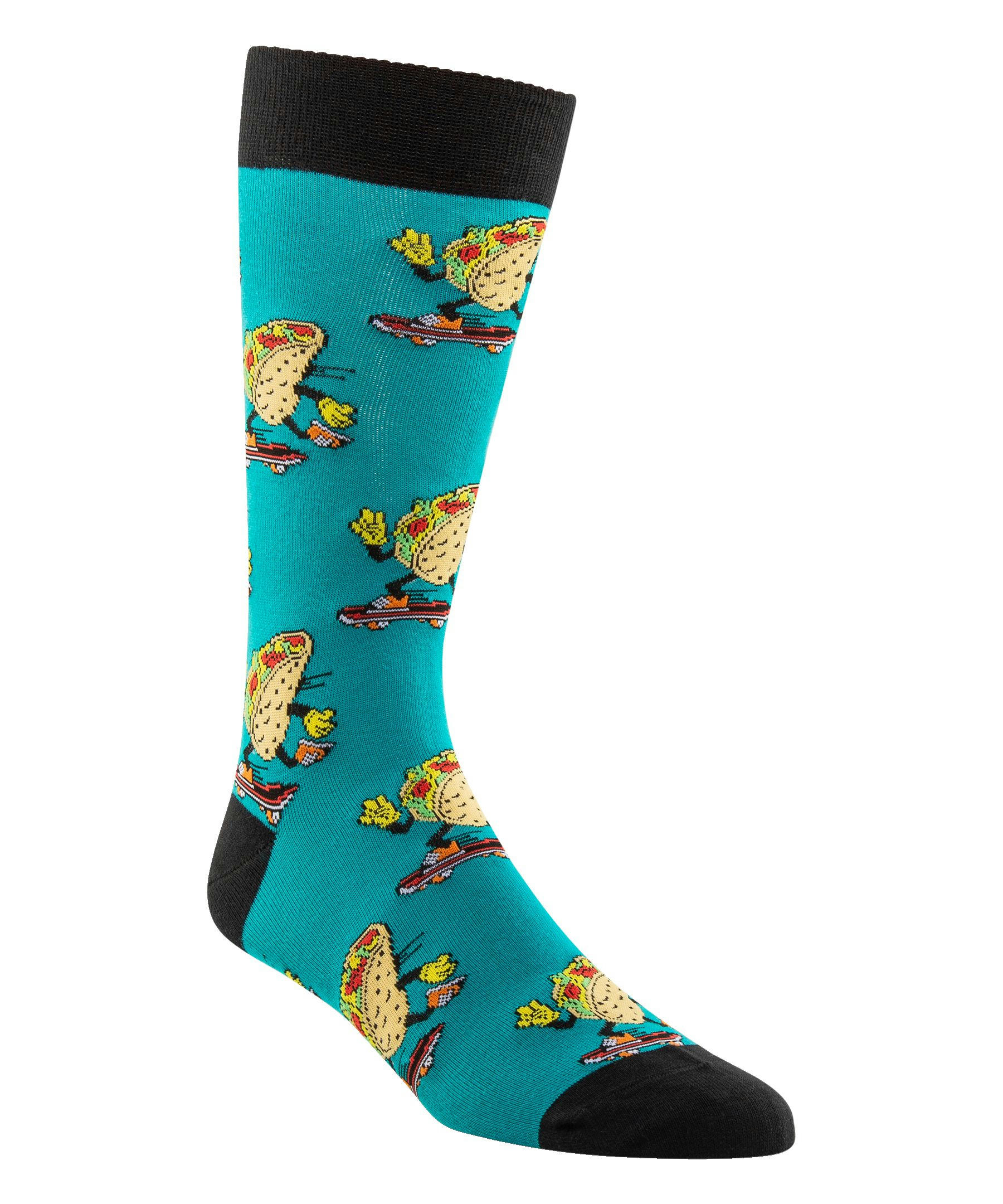 Denver Hayes Men's Novelty Food Pattern Crew Socks