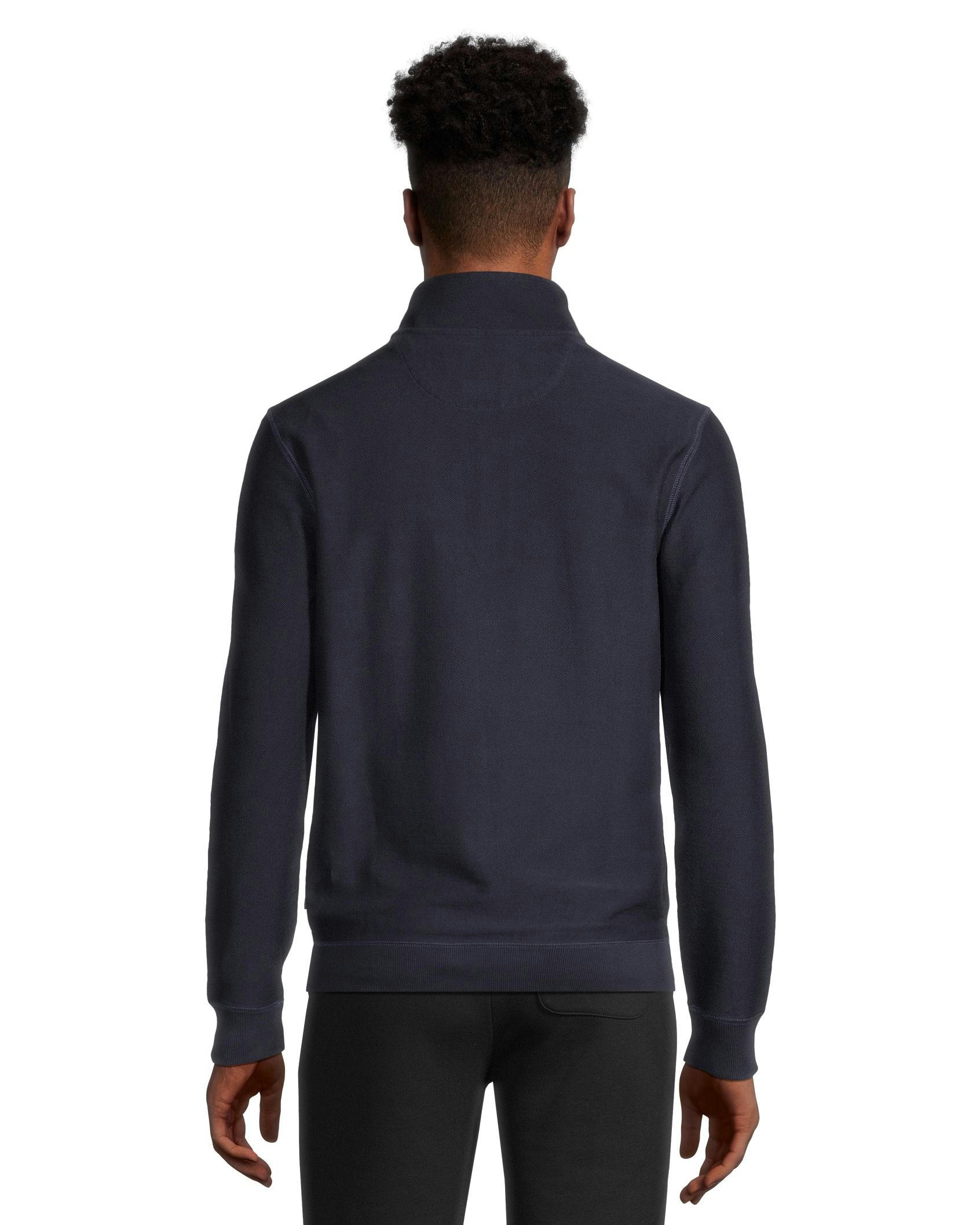 Denver Hayes Men's Reverse Twill Quarter Zip Mock Neck Pullover
