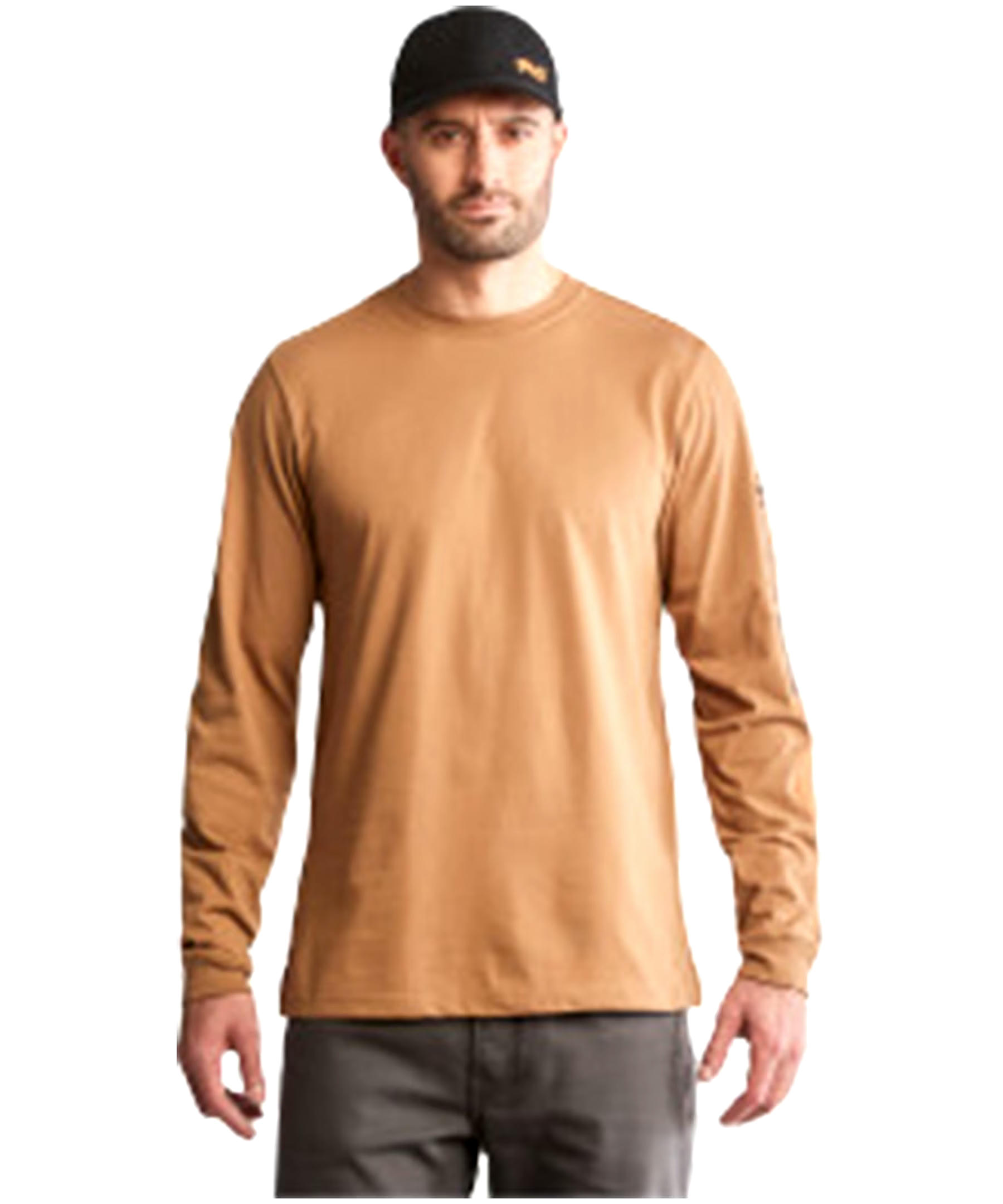 Timberland PRO Men's Long Sleeve Base Plate Logo Crewneck T Shirt