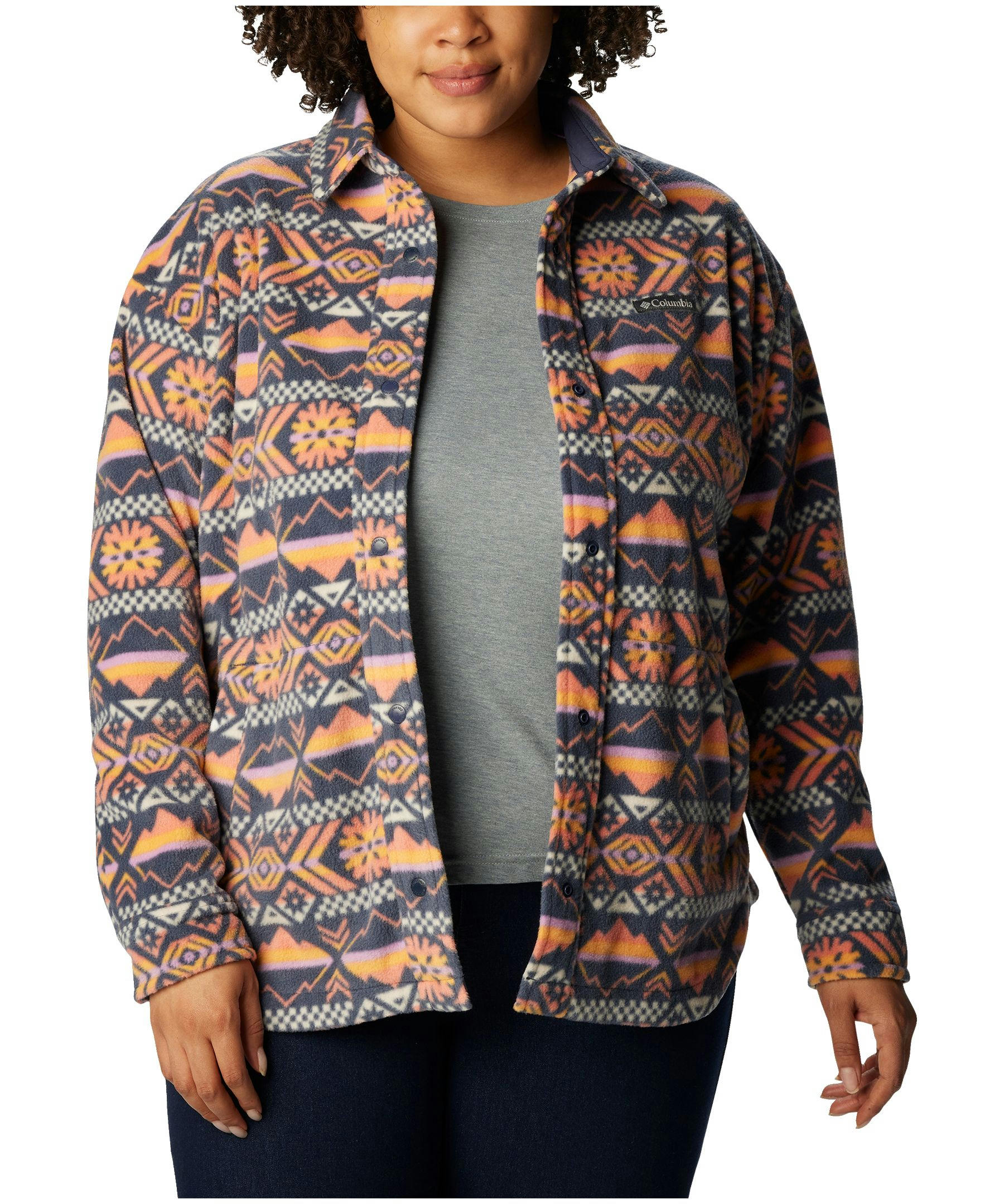 Columbia Women's Benton Springs Fleece Shacket - Plus Size
